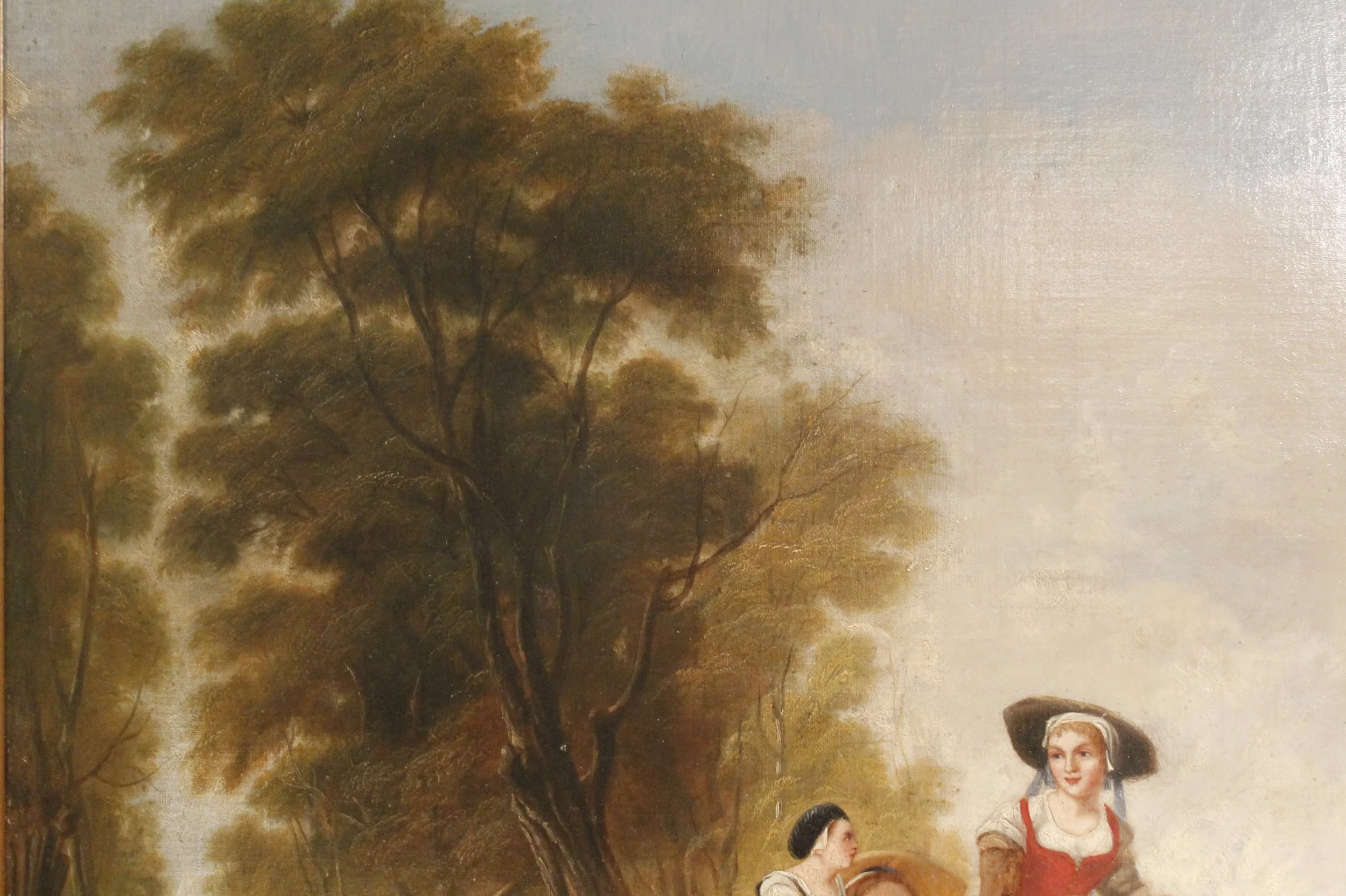 English Landscape Painting with Horses, after Callcott