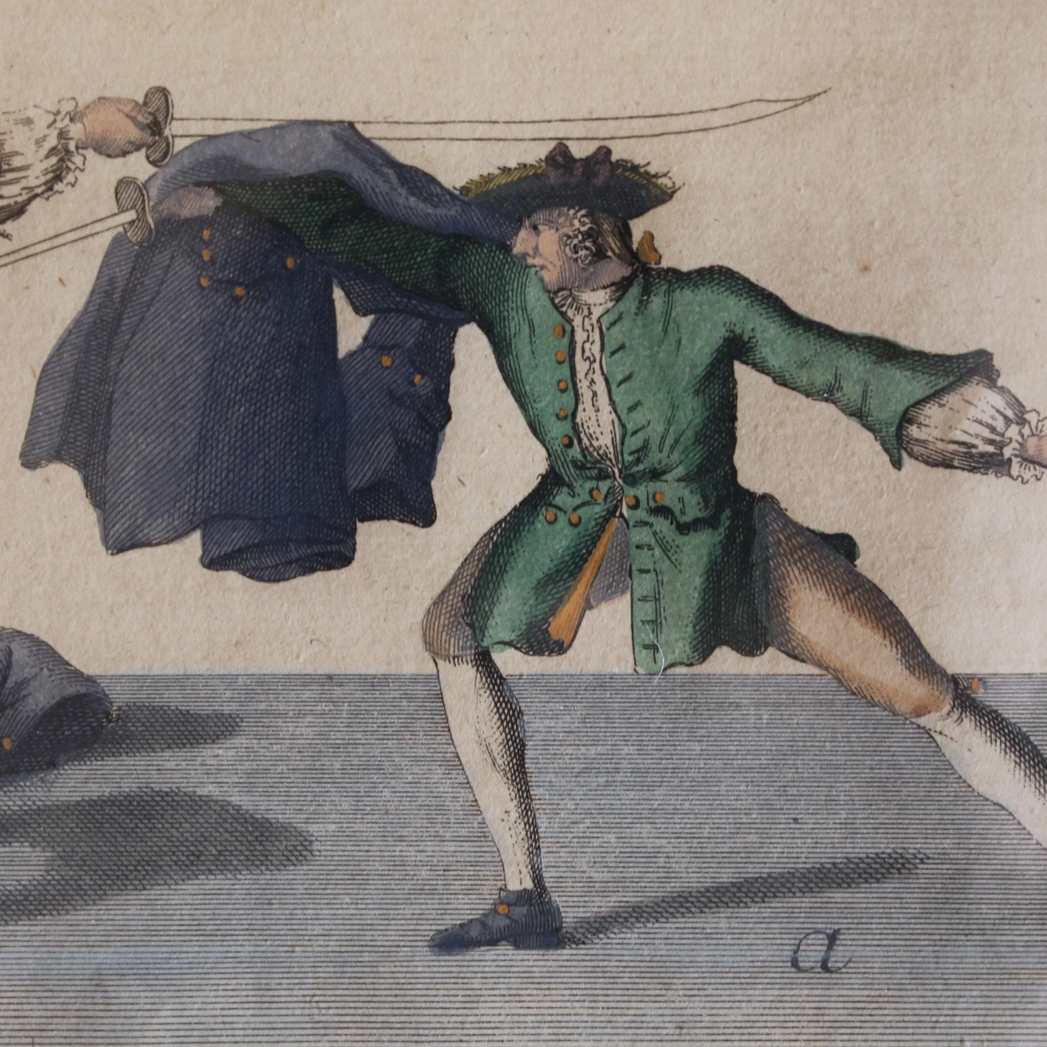 Pierre Jacques François Girard fencing engravings