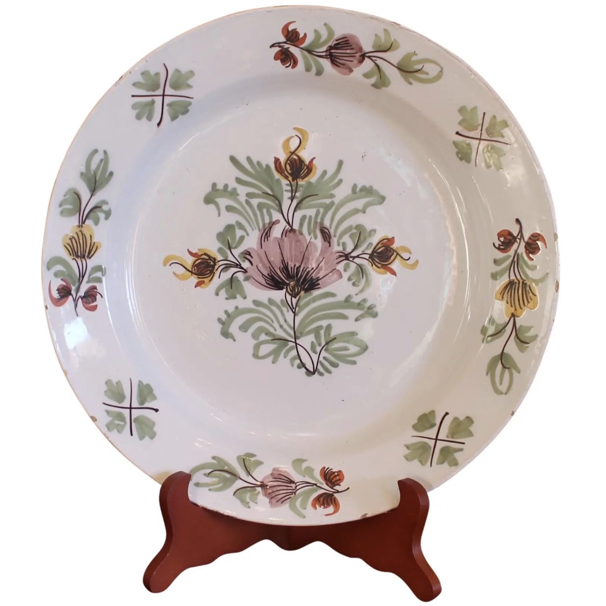 English Fazackerley Delftware Charger- 18th Century Liverpool