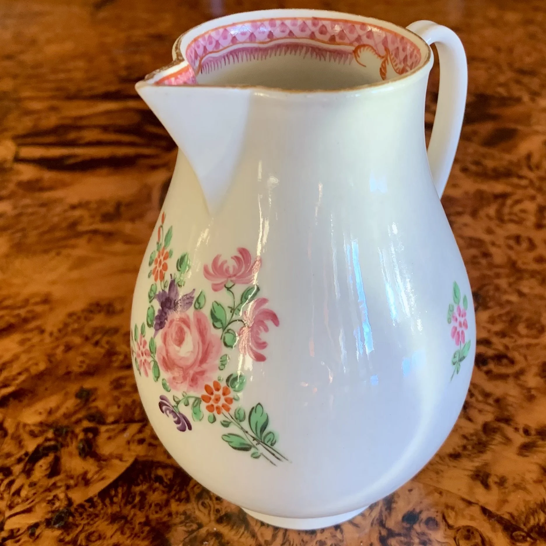 English Derby Chinese Export Porcelain Cream Pitcher
