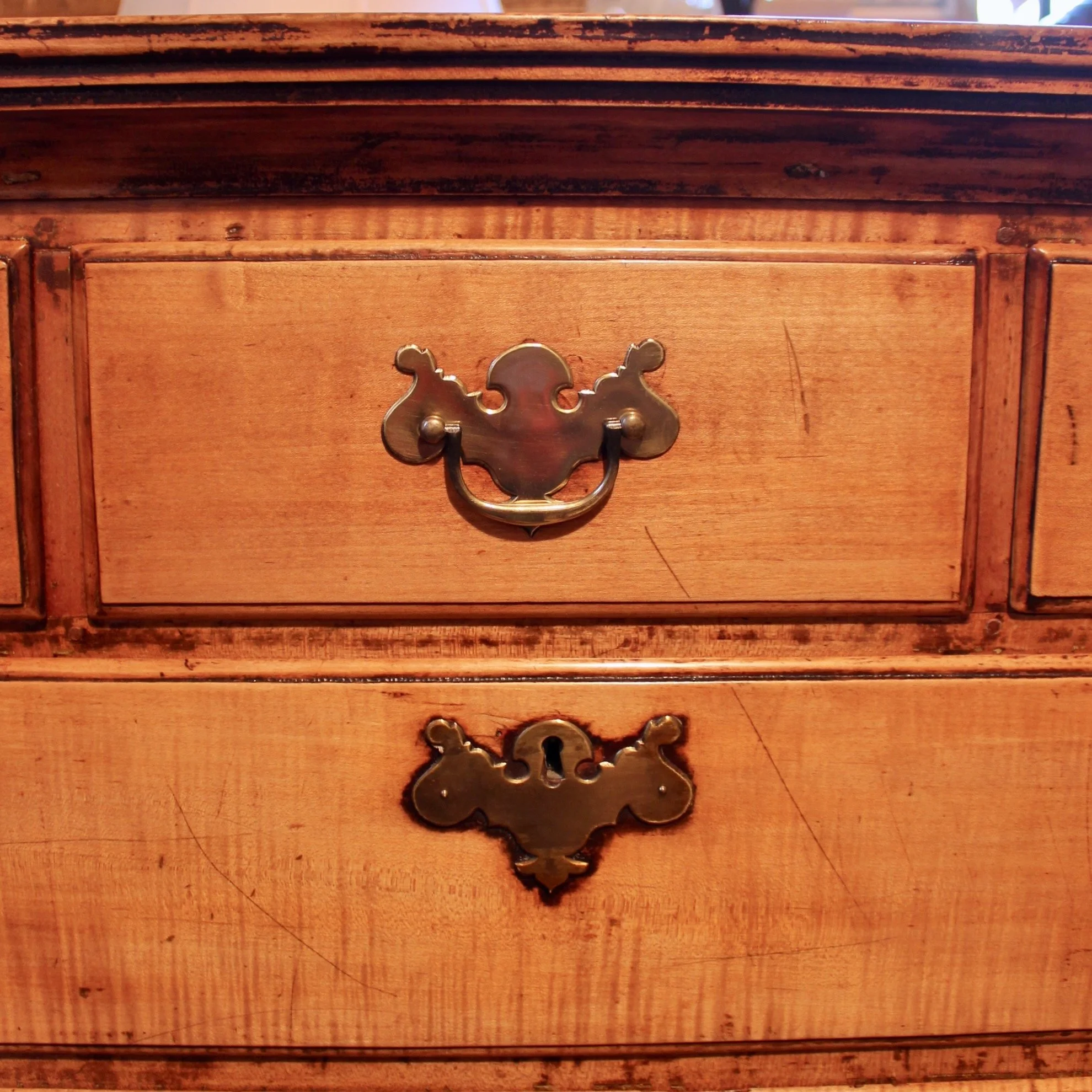 New England Tiger Maple Tall chest of drawers #1 (7).jpeg