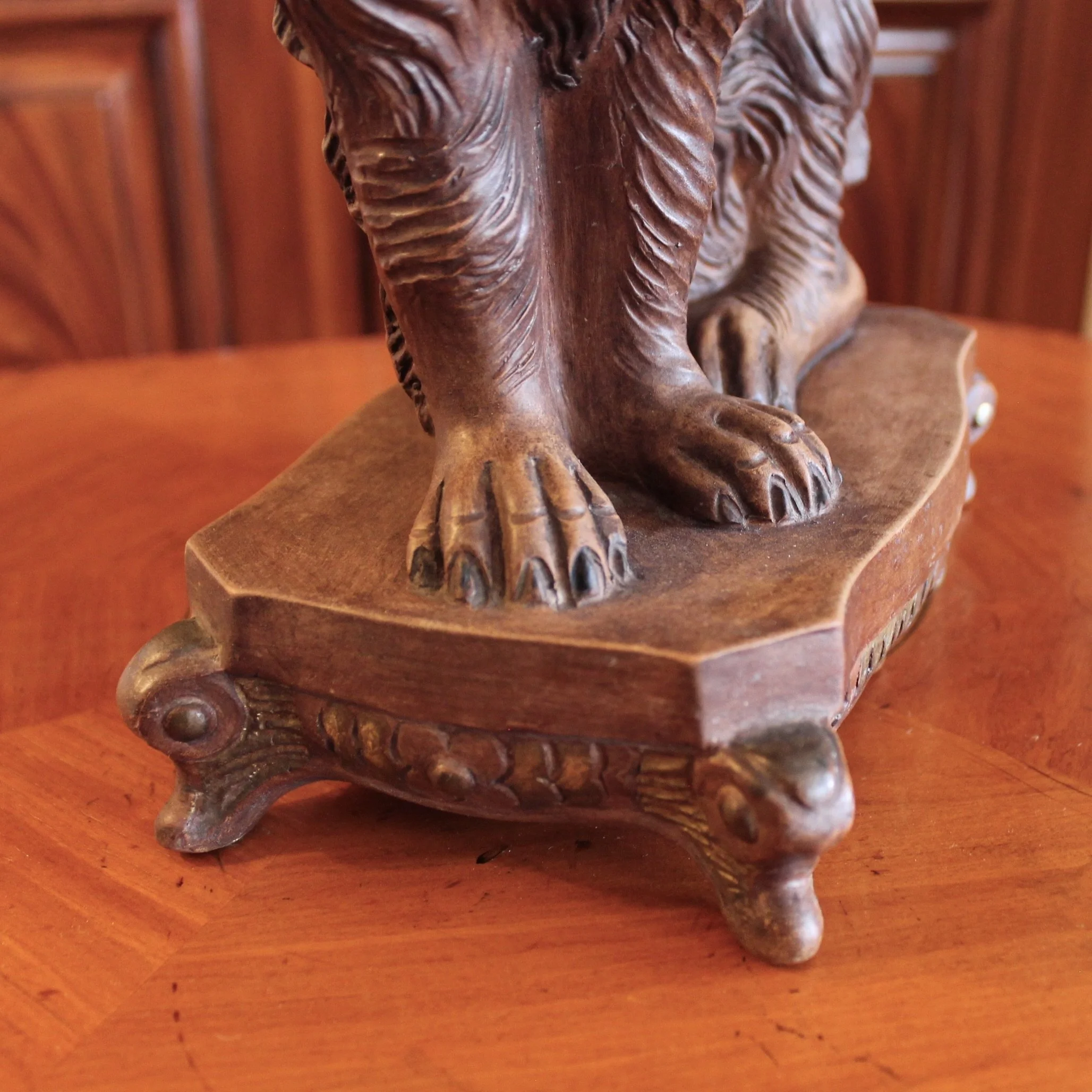 Large Terracotta King Charles Spaniel sculpture