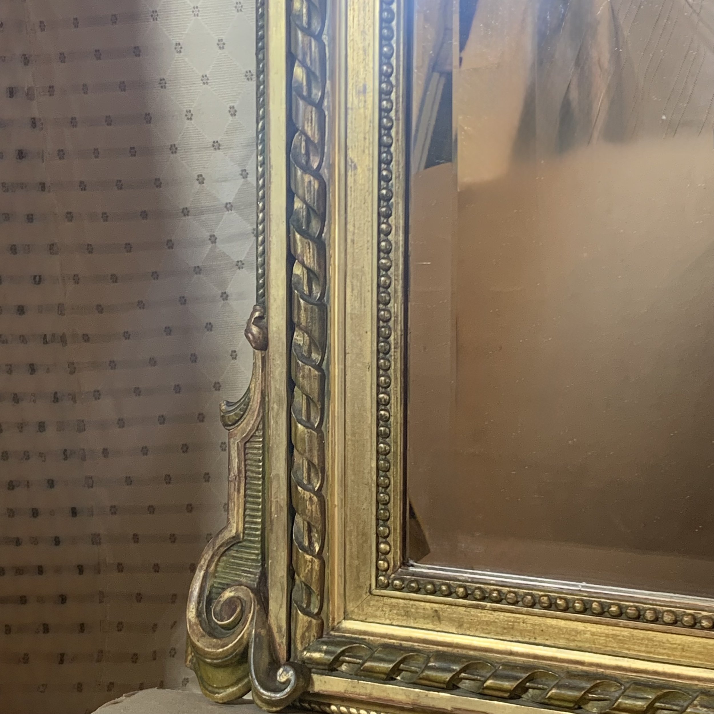 Large Louis XVI Style Giltwood Pier Mirror