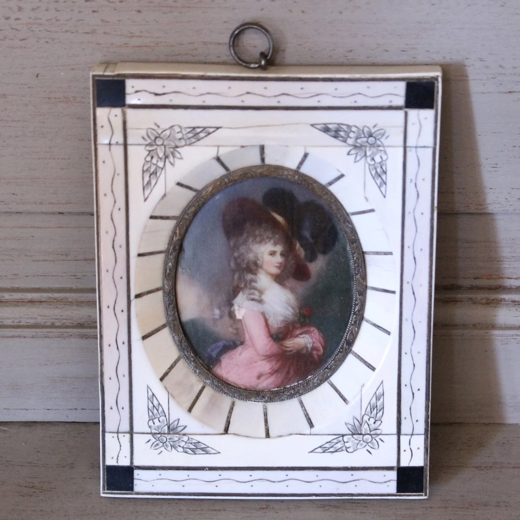 Antique Miniature Portraits In Fine Frames
