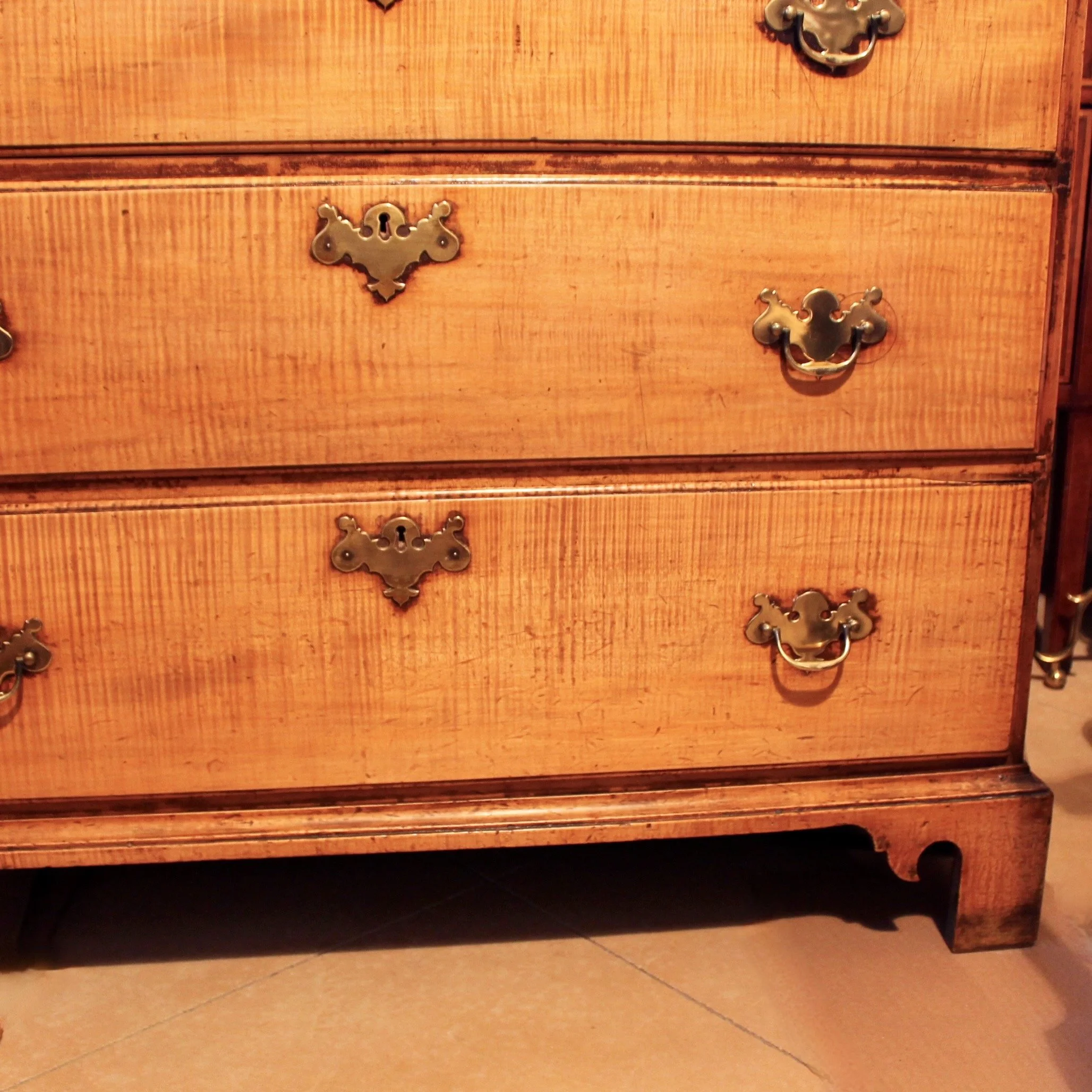 New England Tiger Maple Tall chest of drawers #1 (3).jpeg