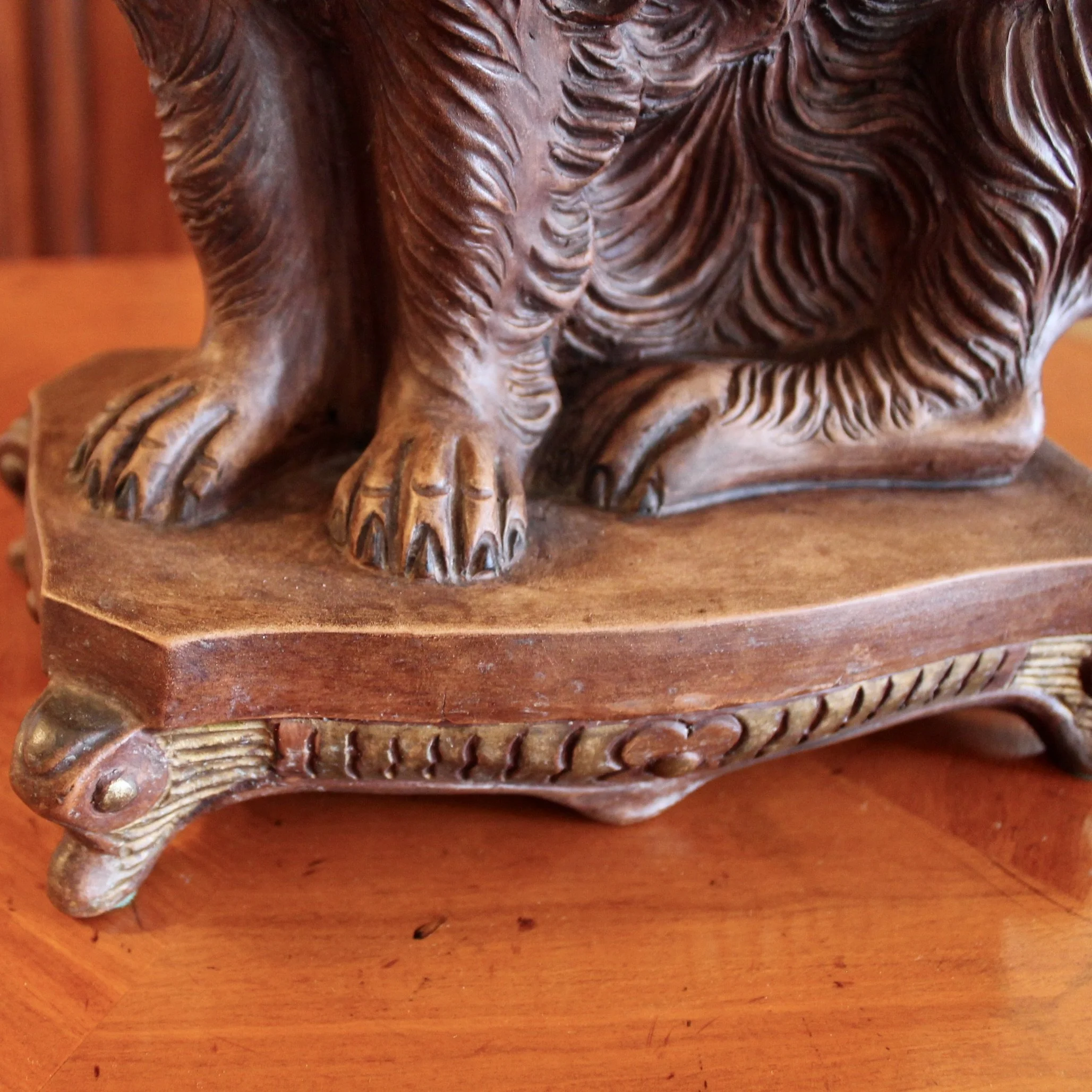 Large Terracotta King Charles Spaniel sculpture