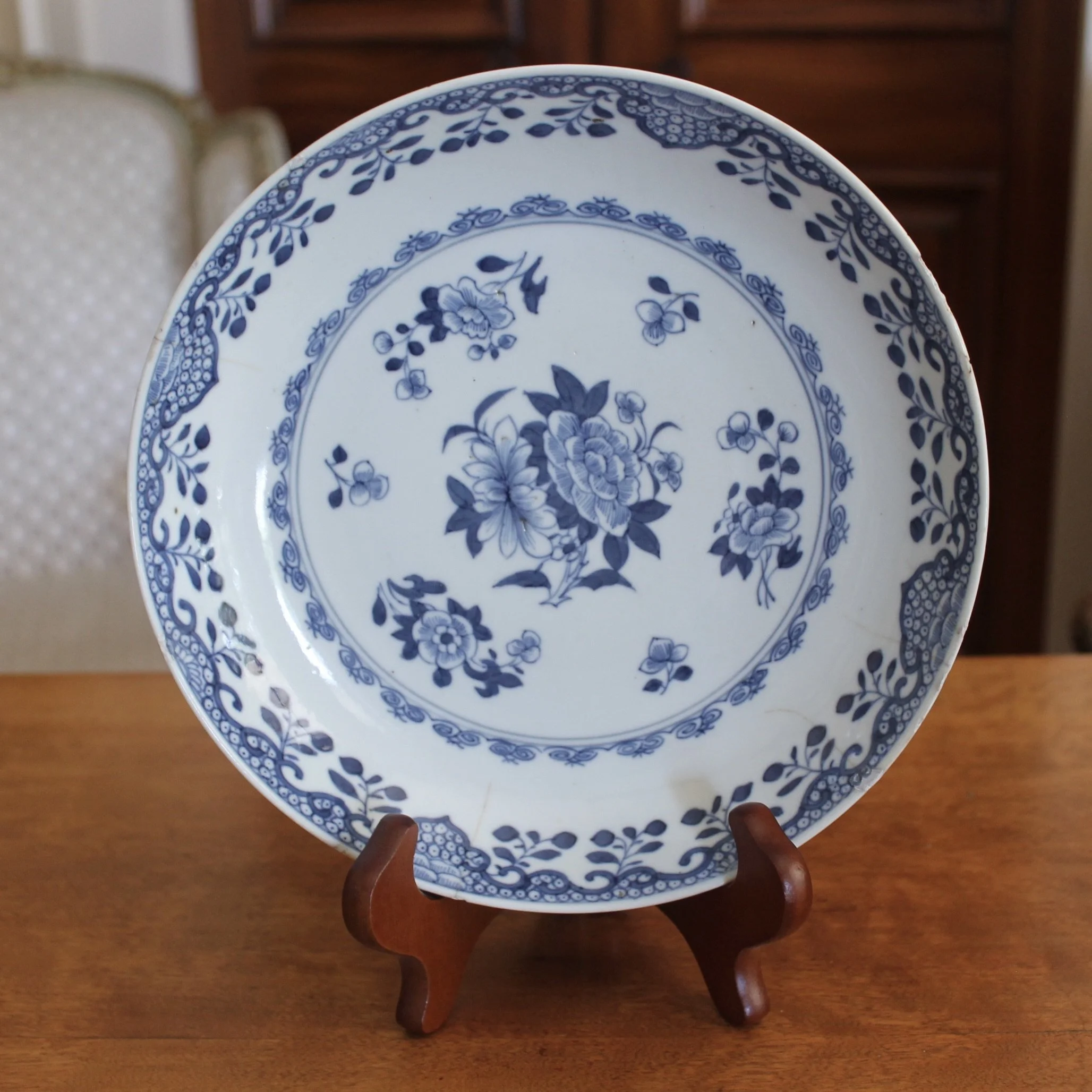 Chinese Export Porcelain Dishes, Blue and White