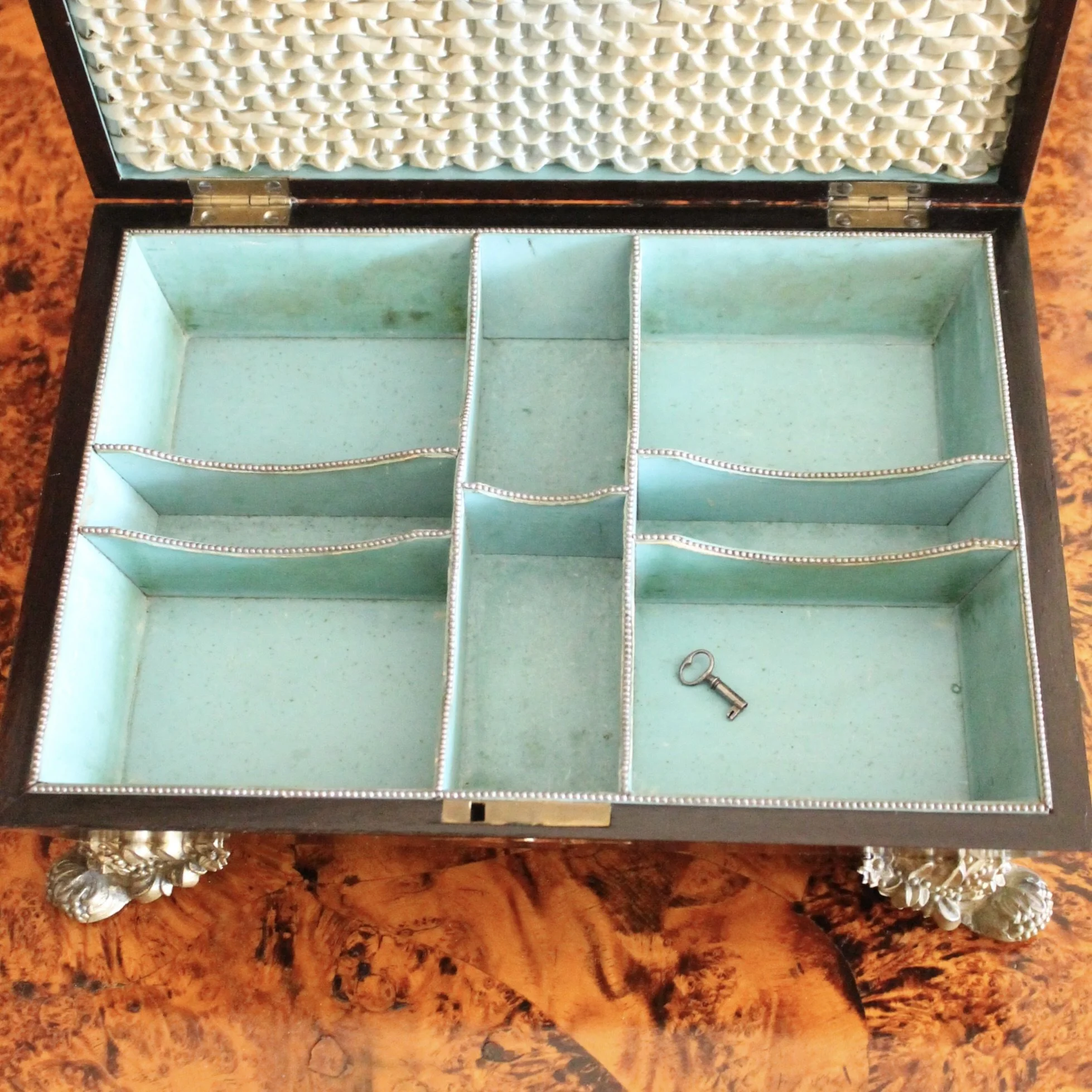 Regency Period Brass Inlaid Rosewood Box