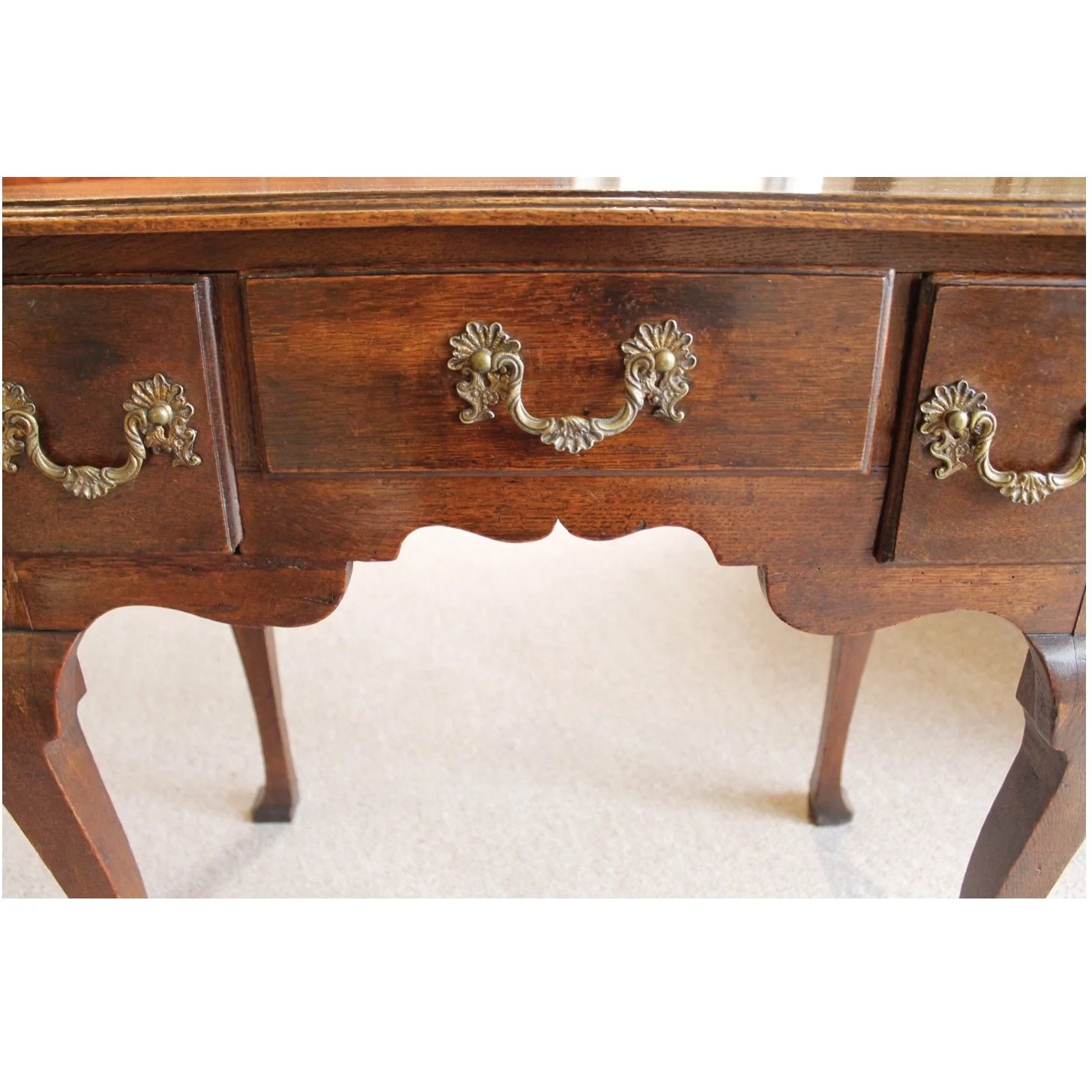 George II Oak Lowboy