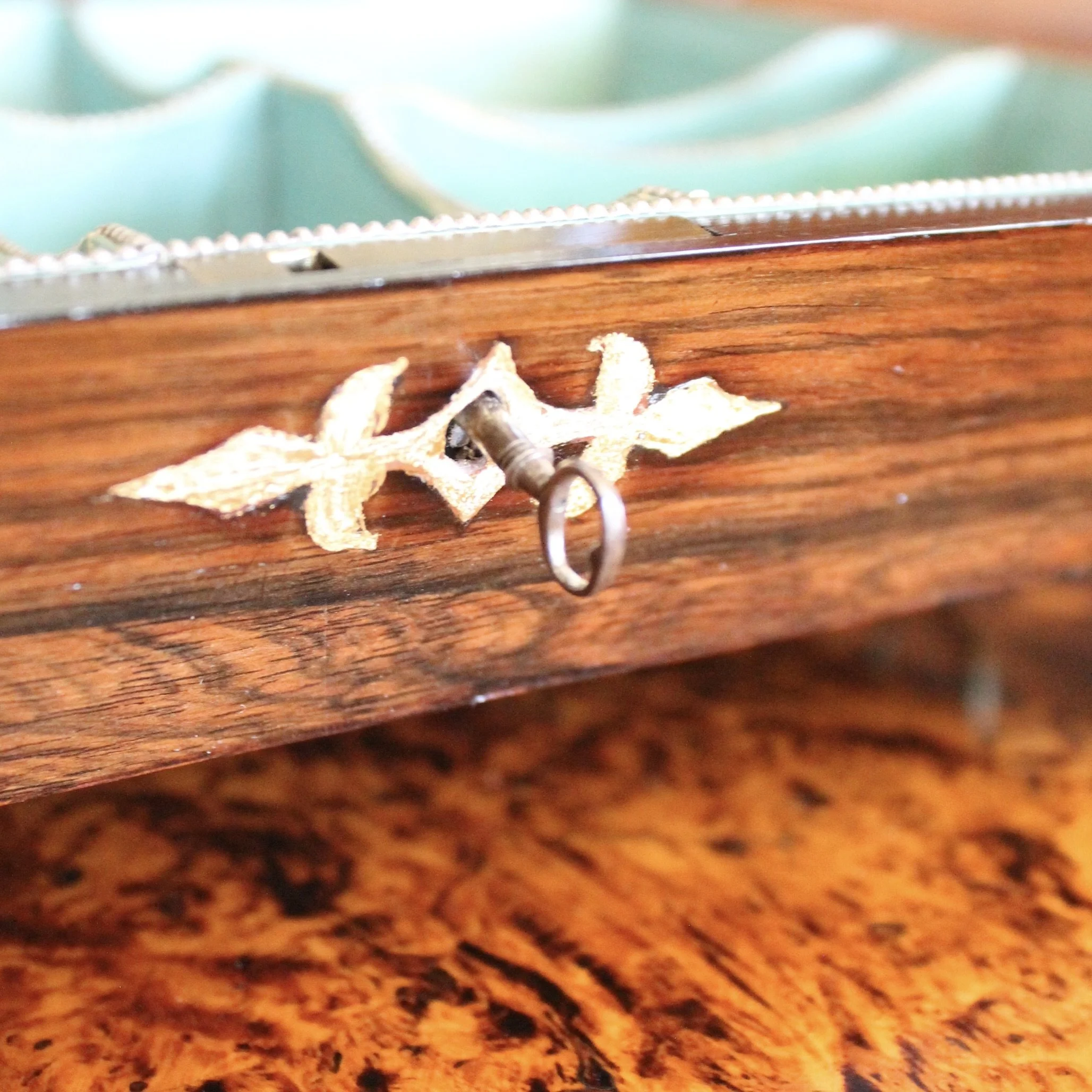 Regency Period Brass Inlaid Rosewood Box