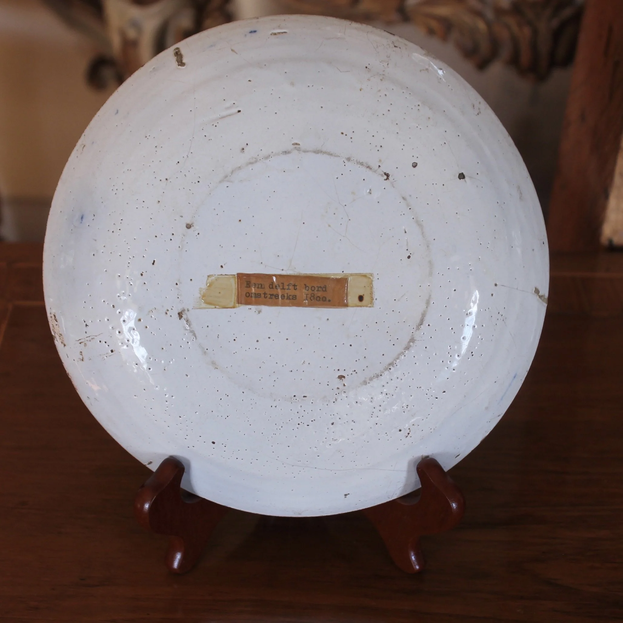 Trio of Blue and White Delft Plates