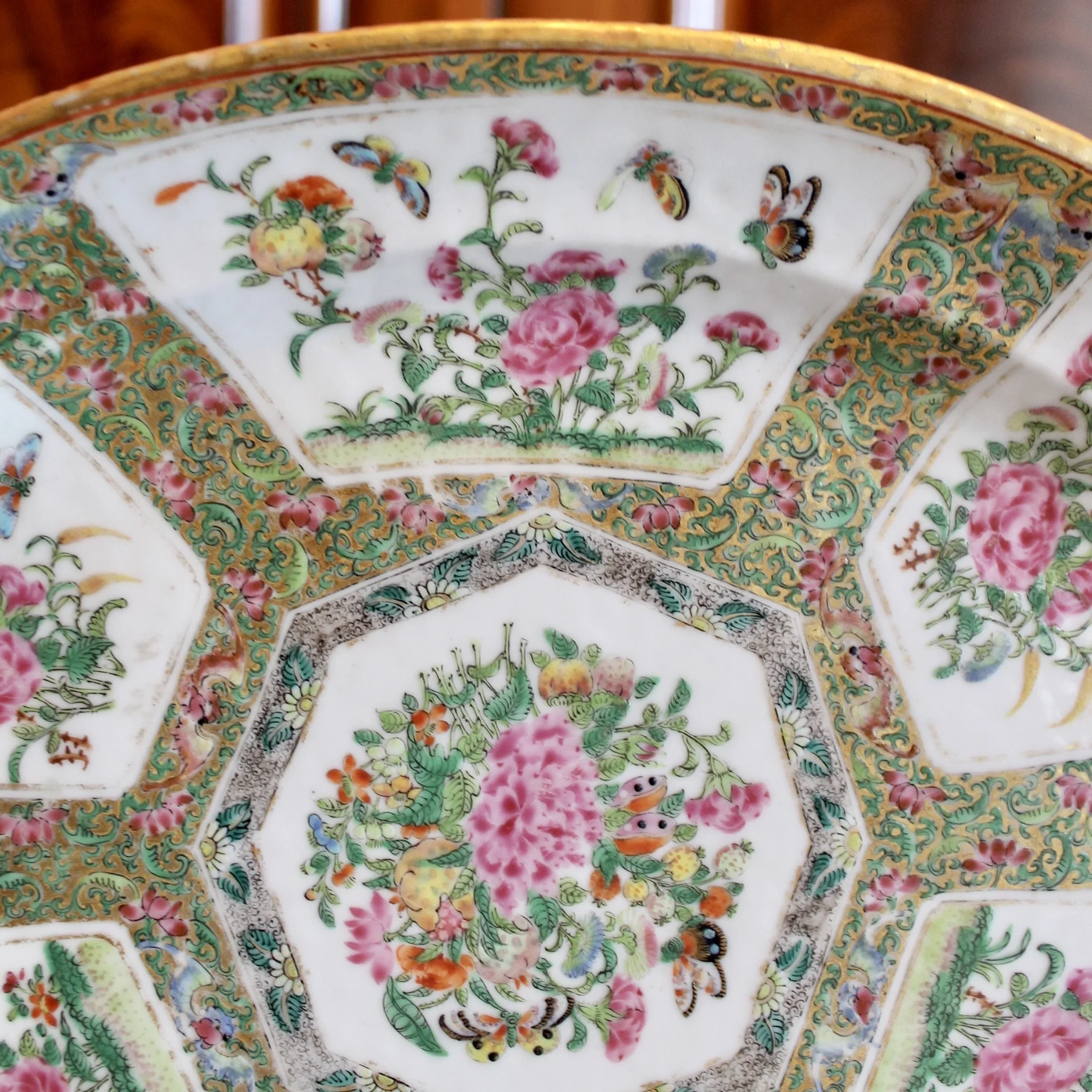 Chinese Export Rose Canton Platter