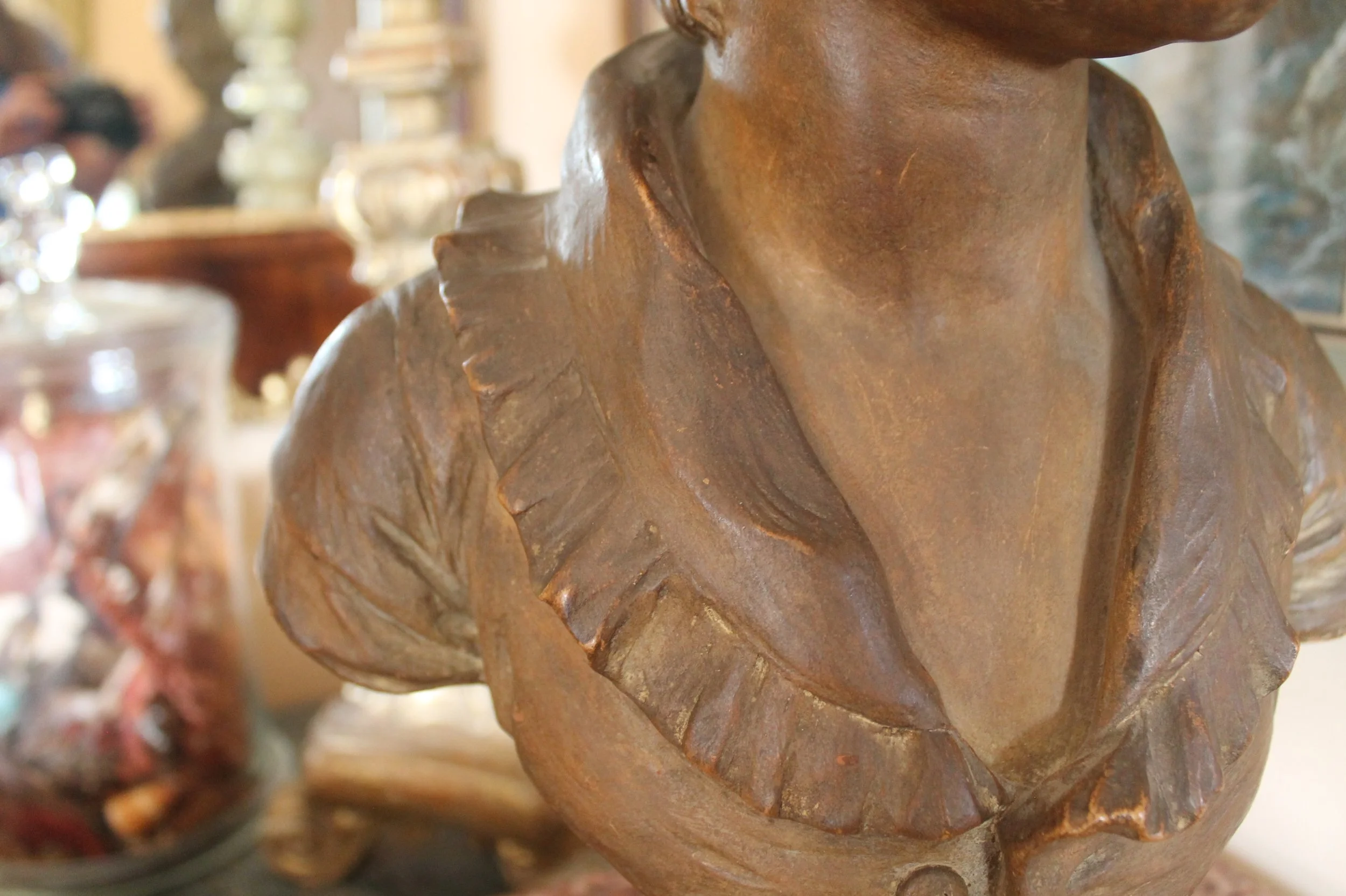 Terracotta Bust of Alexandre Brogniart, after Houdon