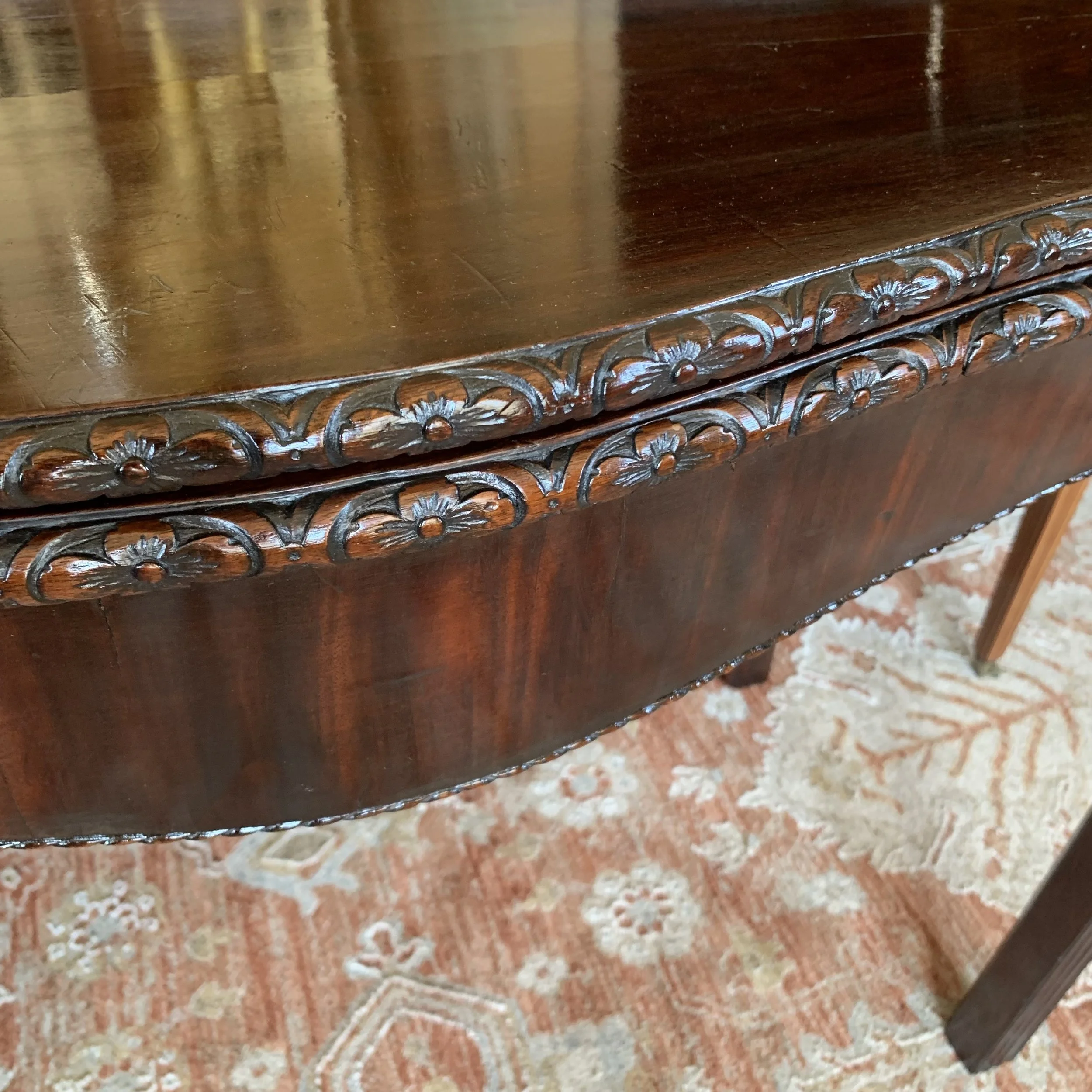 Georgian Irish Mahogany Gamer Table Side table