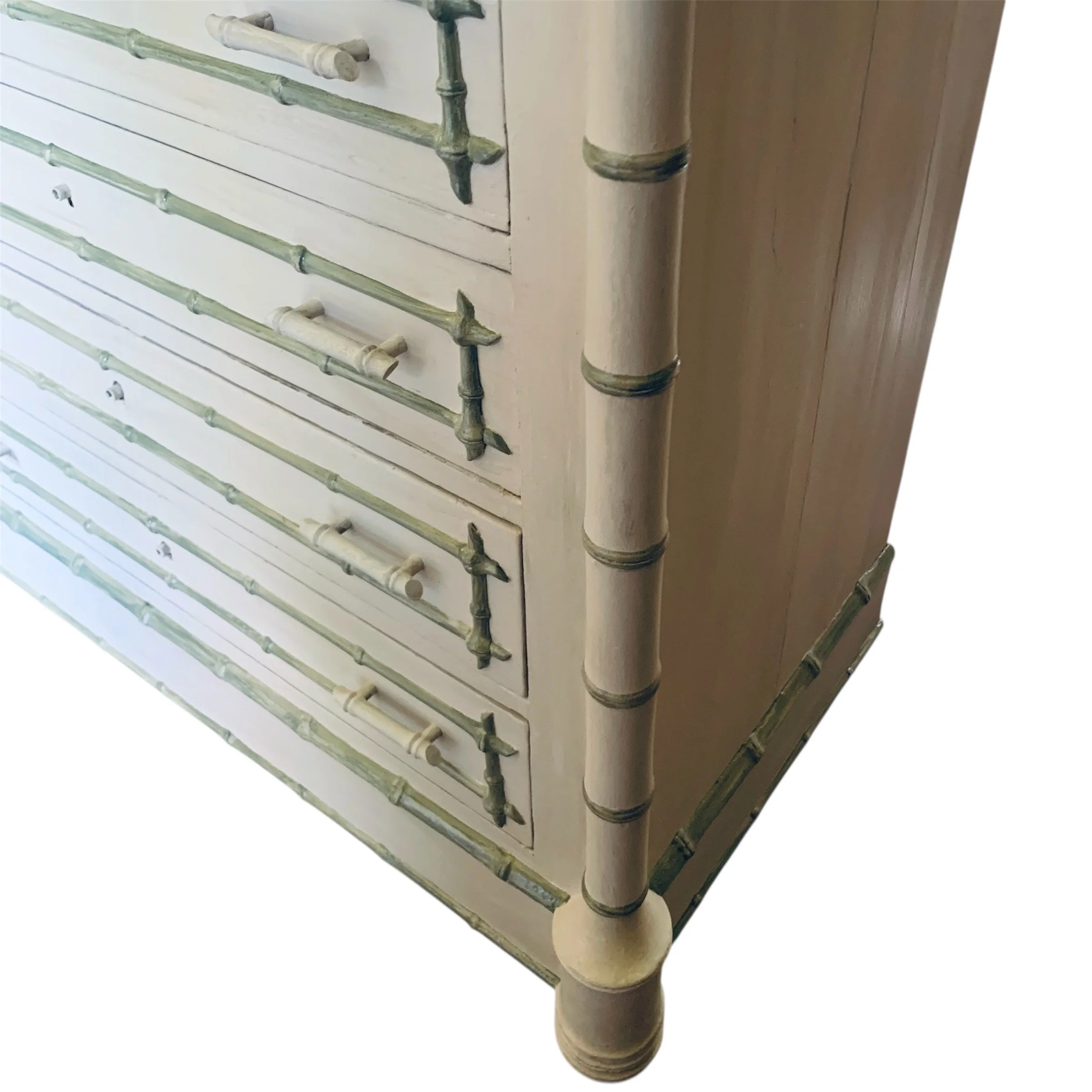 Small-Antique-French-Chest-of-Drawers-Bamboo-Mouldings (16)-detail