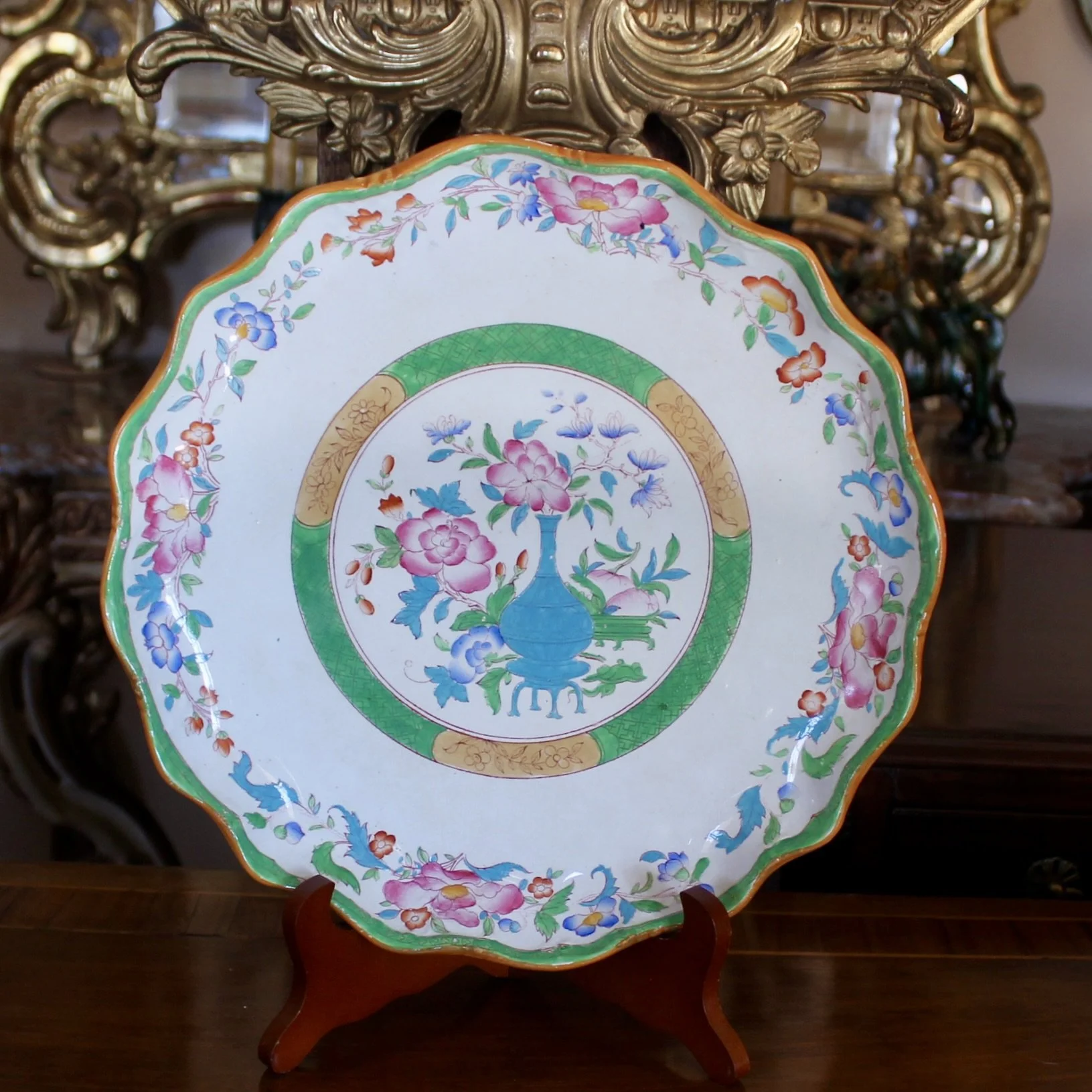 antique English ironstone China dinner set, Minton, Cauldon Ashworth