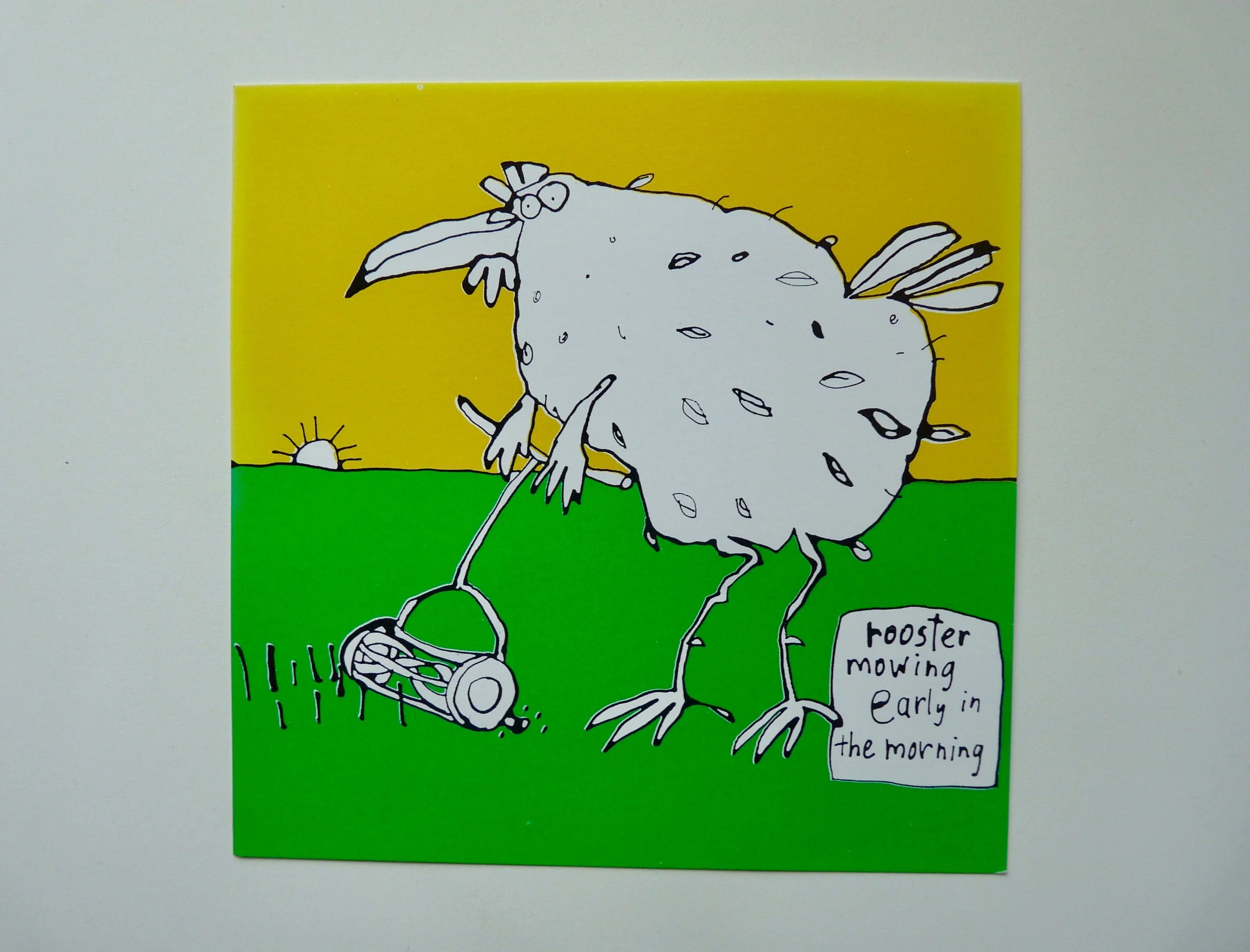 rooster mowing early in the morning