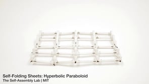 Self-Folding Sheets: Hyperbolic Paraboloid