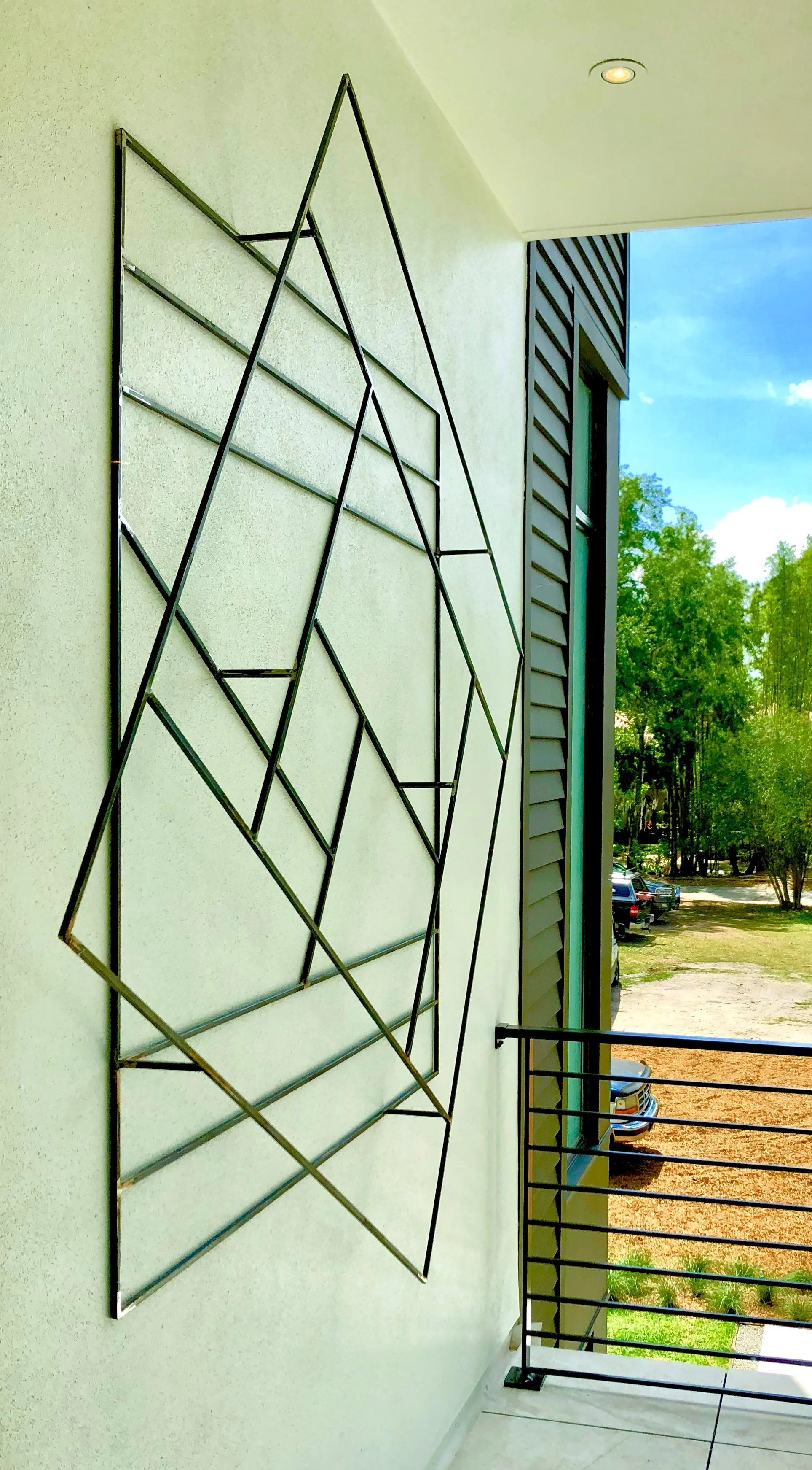 Welded Iron Wall Sculpture: $4995.