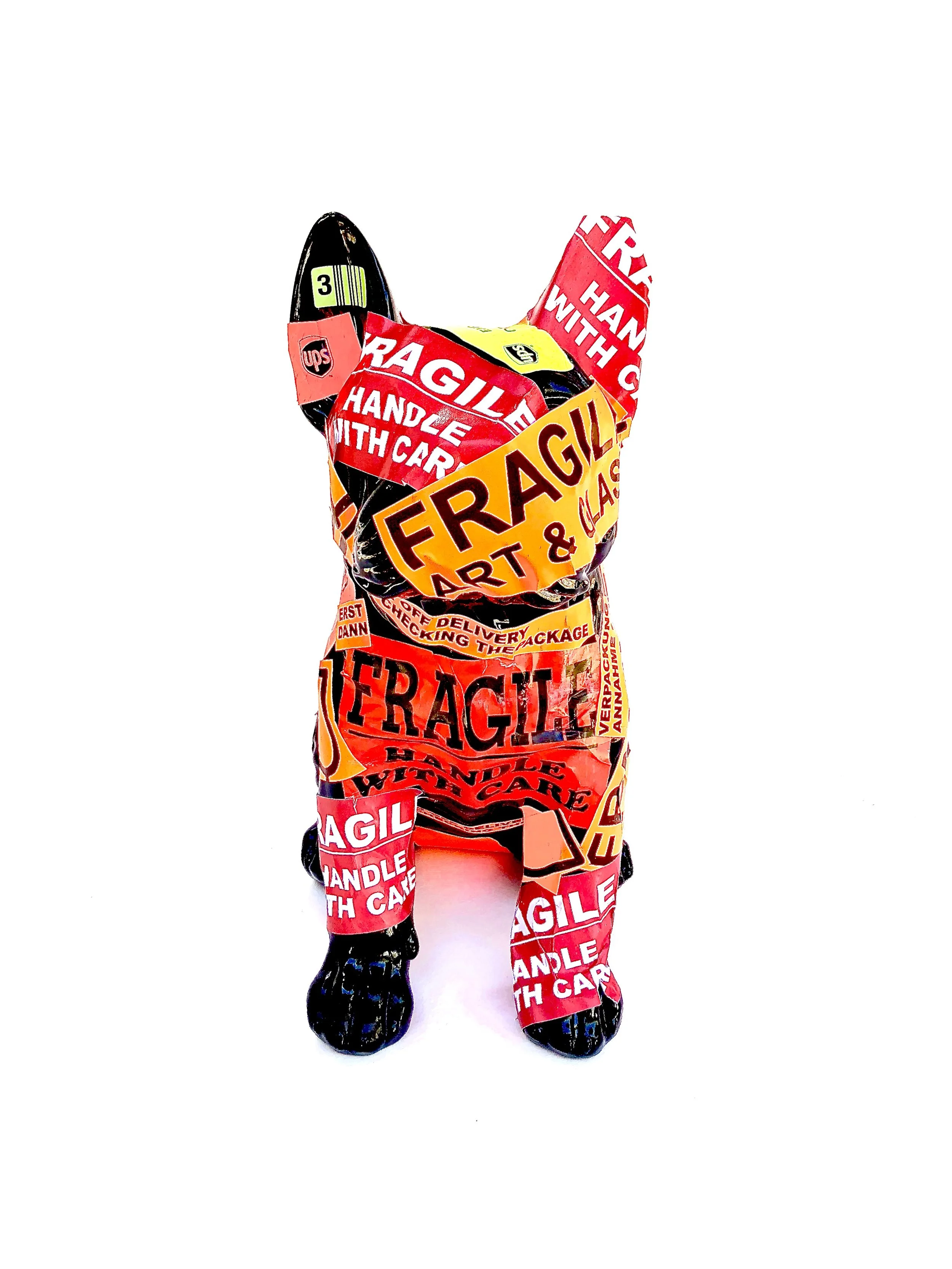 Art Sticker Dog: Fragile