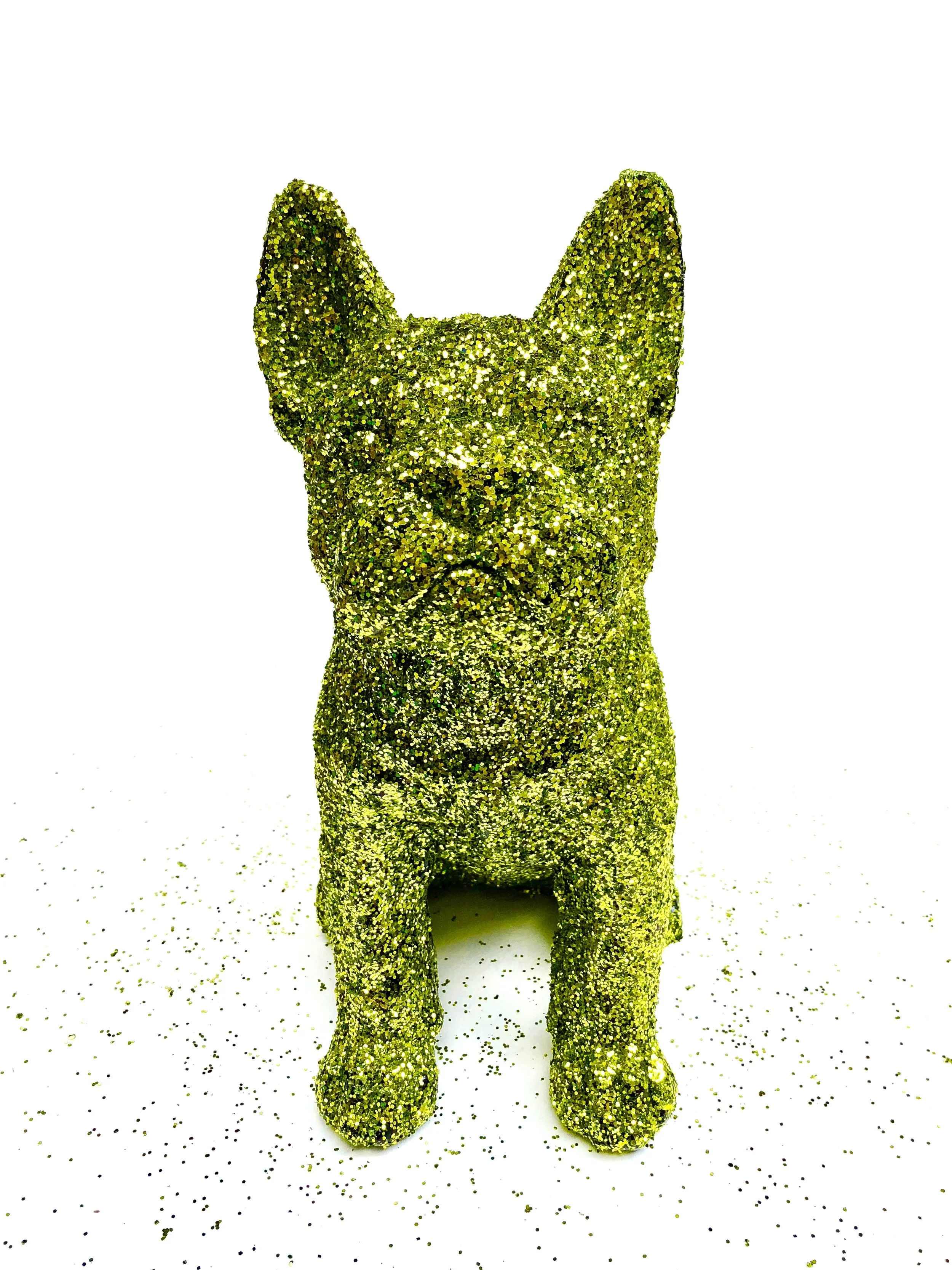 Green Glitter Dog: Verdi
