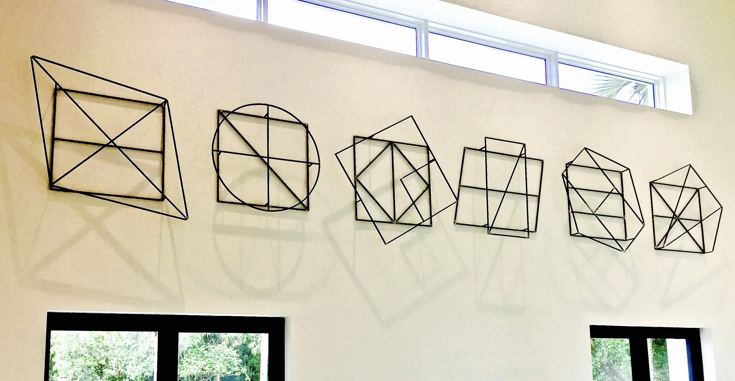 Welded Iron Shadow Grid Series I