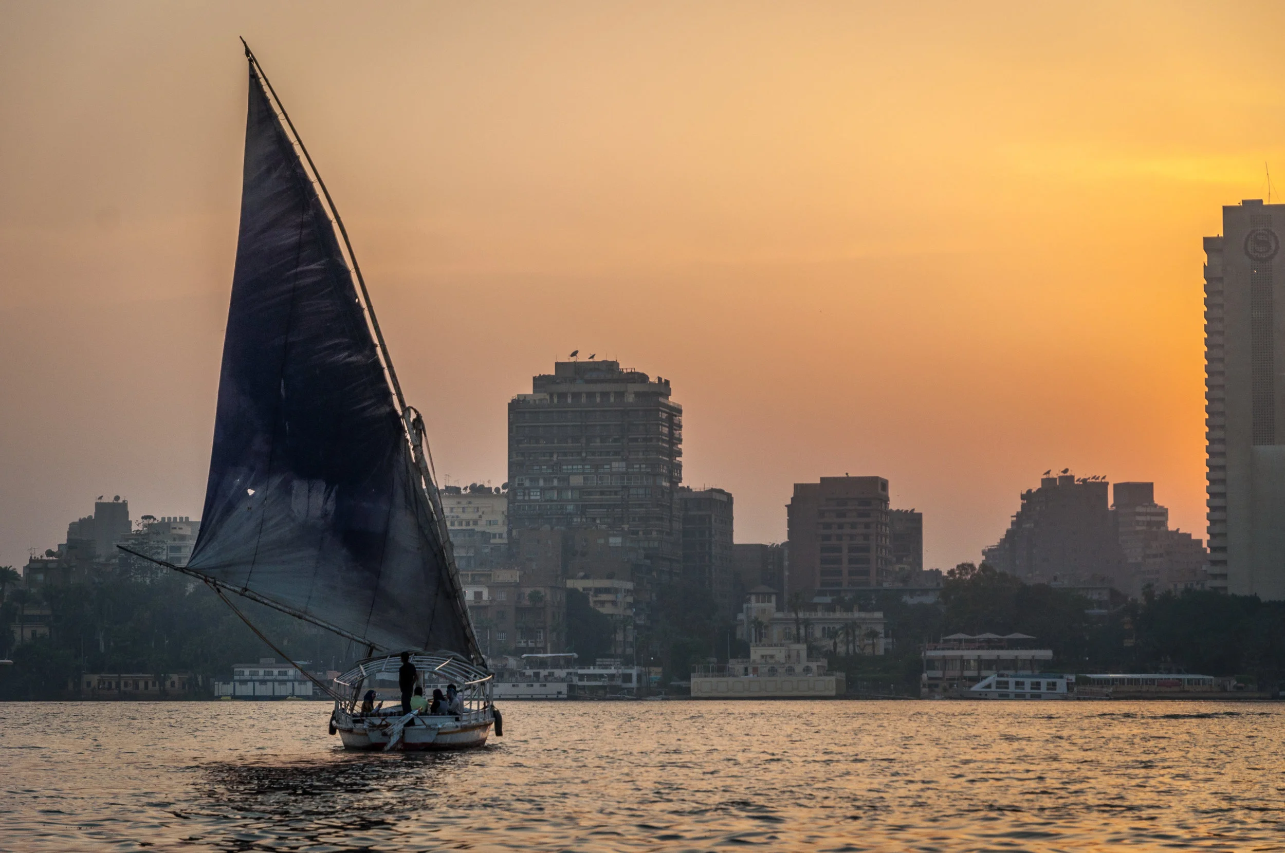 Evening boating