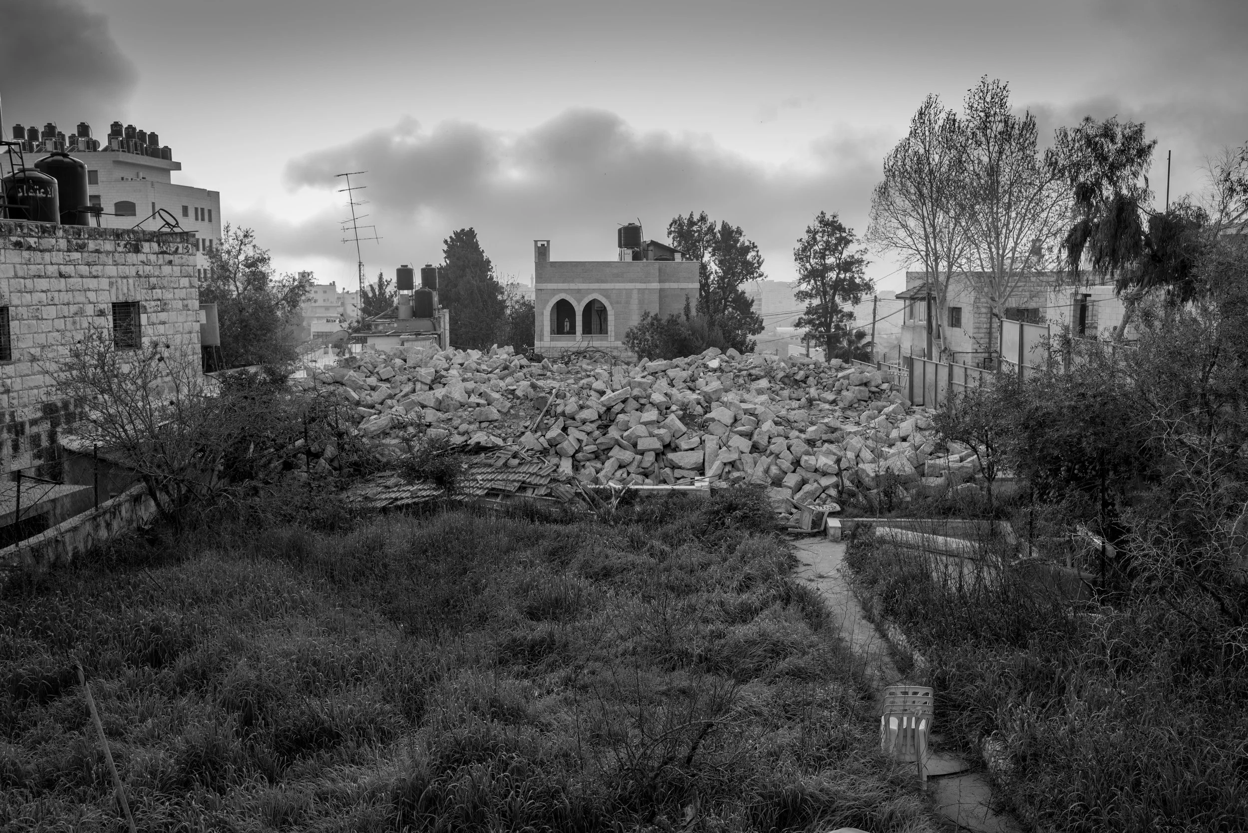 Demolished home