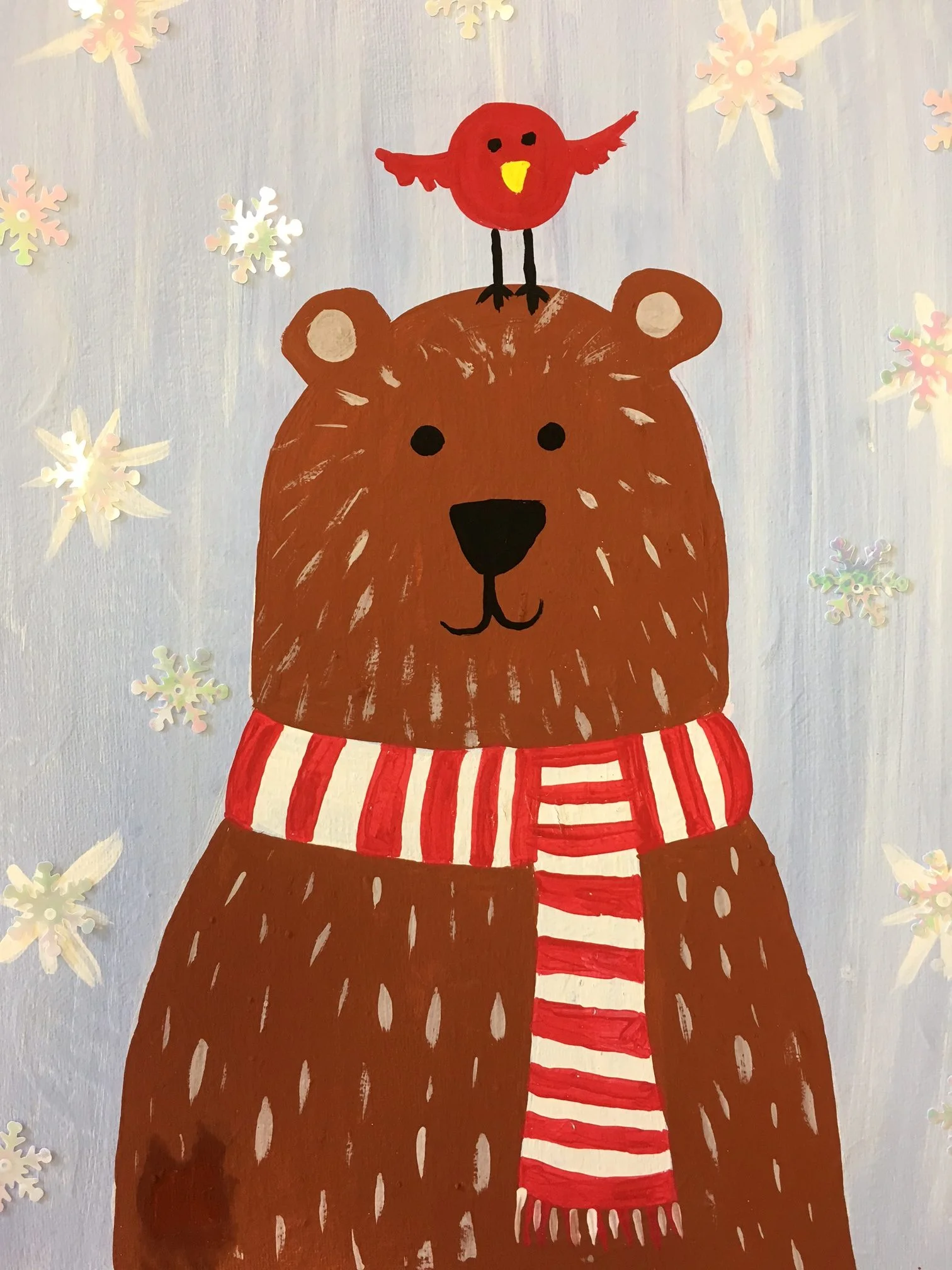Image: Winter Bear Paint by The Studio Art School http://thestudiomchenry.com