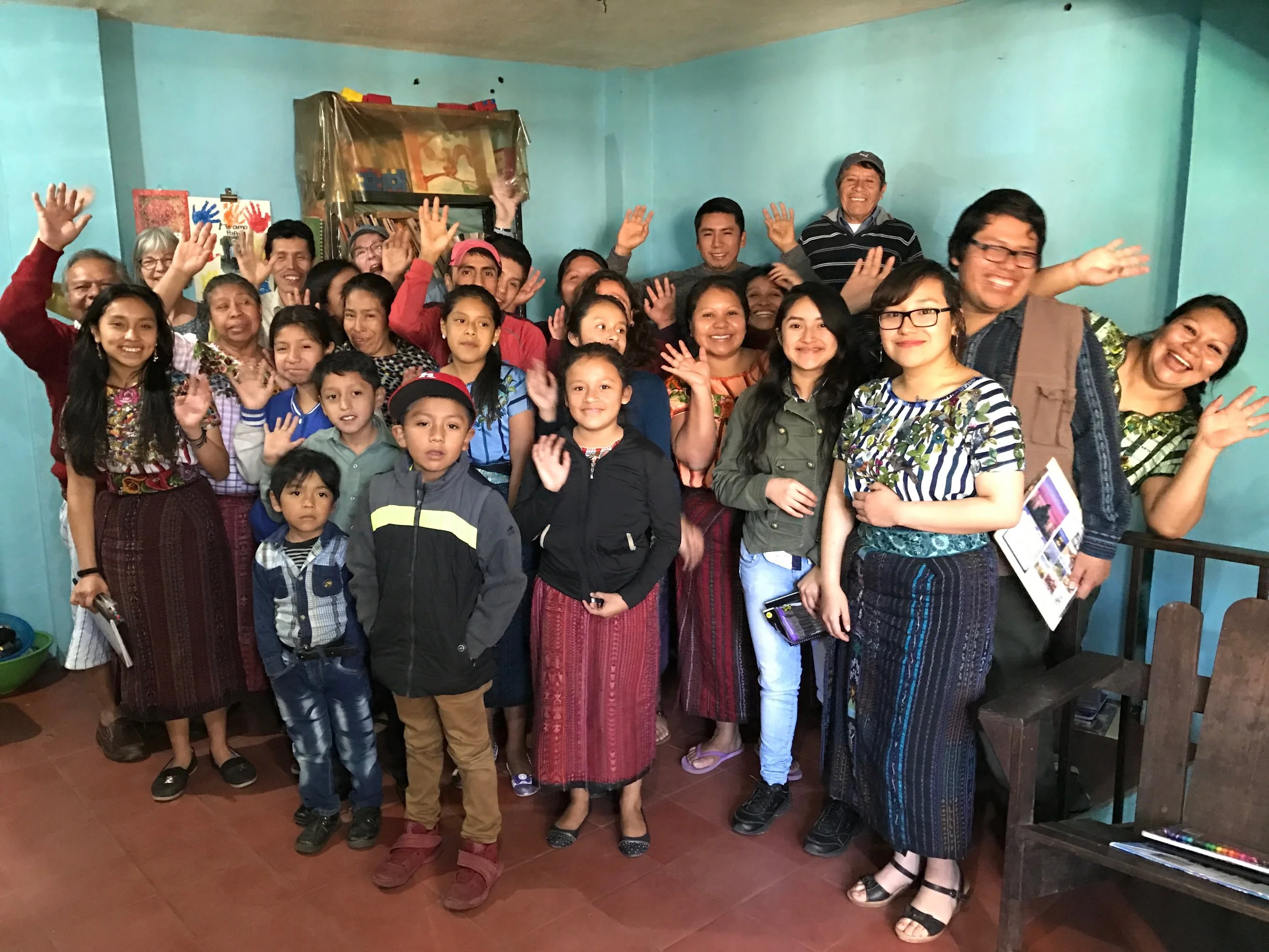 Many of the students and their families at the Scholarship Gathering.