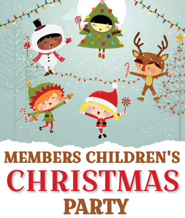 Members Children's Christmas Party - Saturday 13th December  1 - 4pm