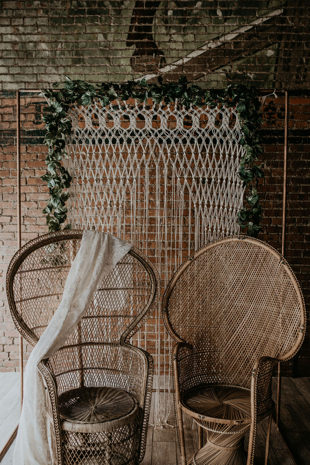 rattan peacock chair — wedding and event rentals  ivory aisle rentals