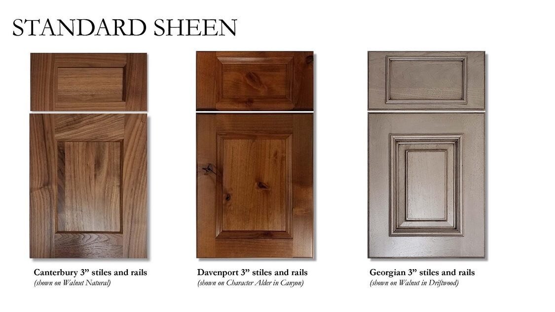 Choosing a cabinetry stain or paint can be a daunting task. Checkout this guide to to see how the different sheens can affect the stain or paint finish. These are all the choices we walk you through when selecting cabinetry that fits your lifestyle! 