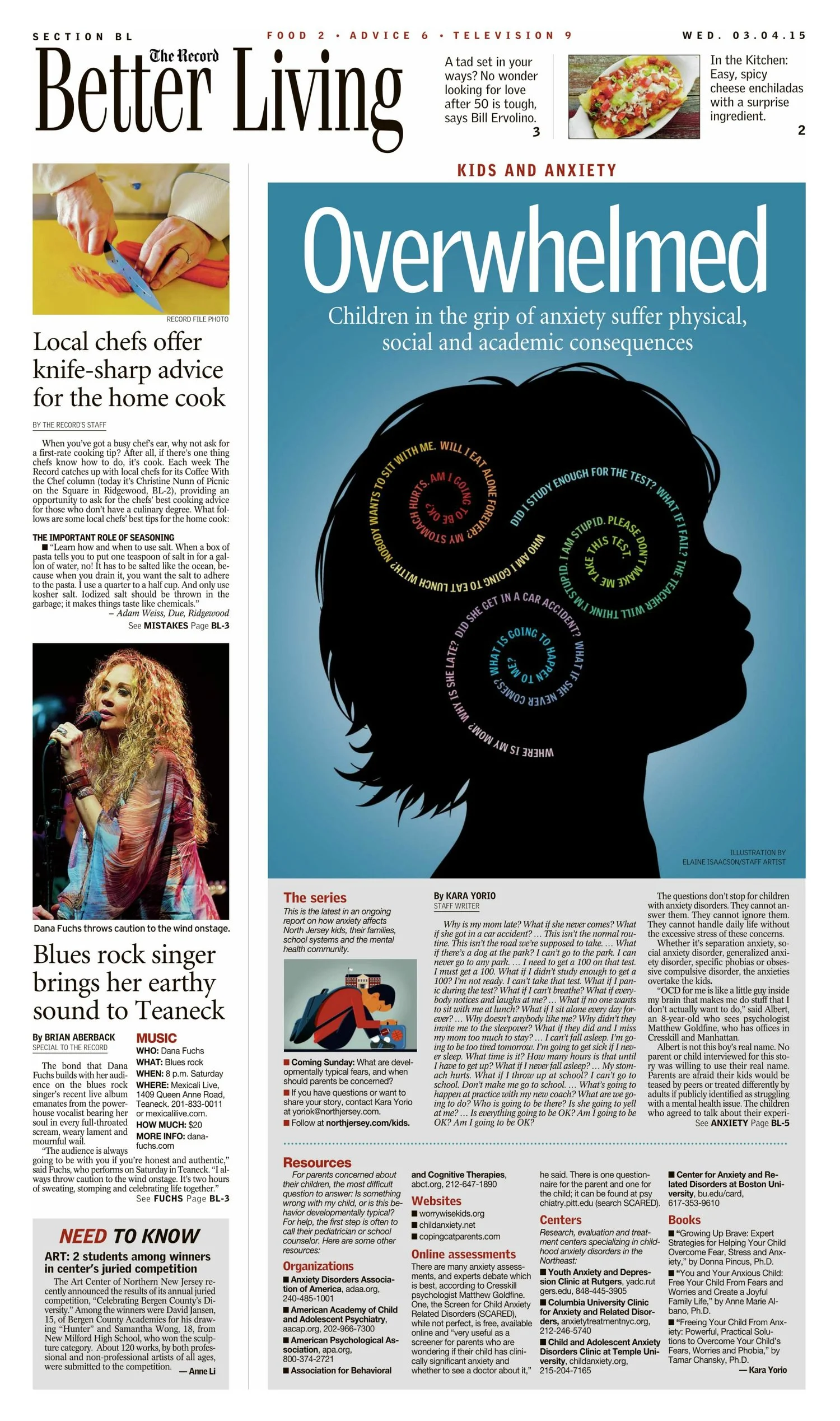 Kids and Anxiety: Children overwhelmed with anxiety suffer physical, social and academic consequences