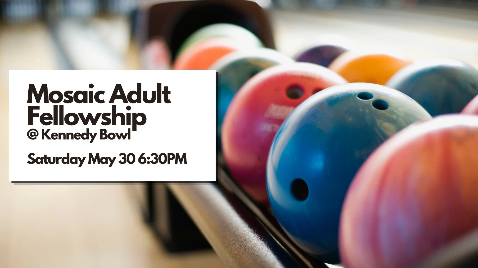 Adults, young and old! Join us for a time of fellowship on Saturday, May 30 @ 6:30PM at Kennedy Bowl!

For more details, send us a DM!