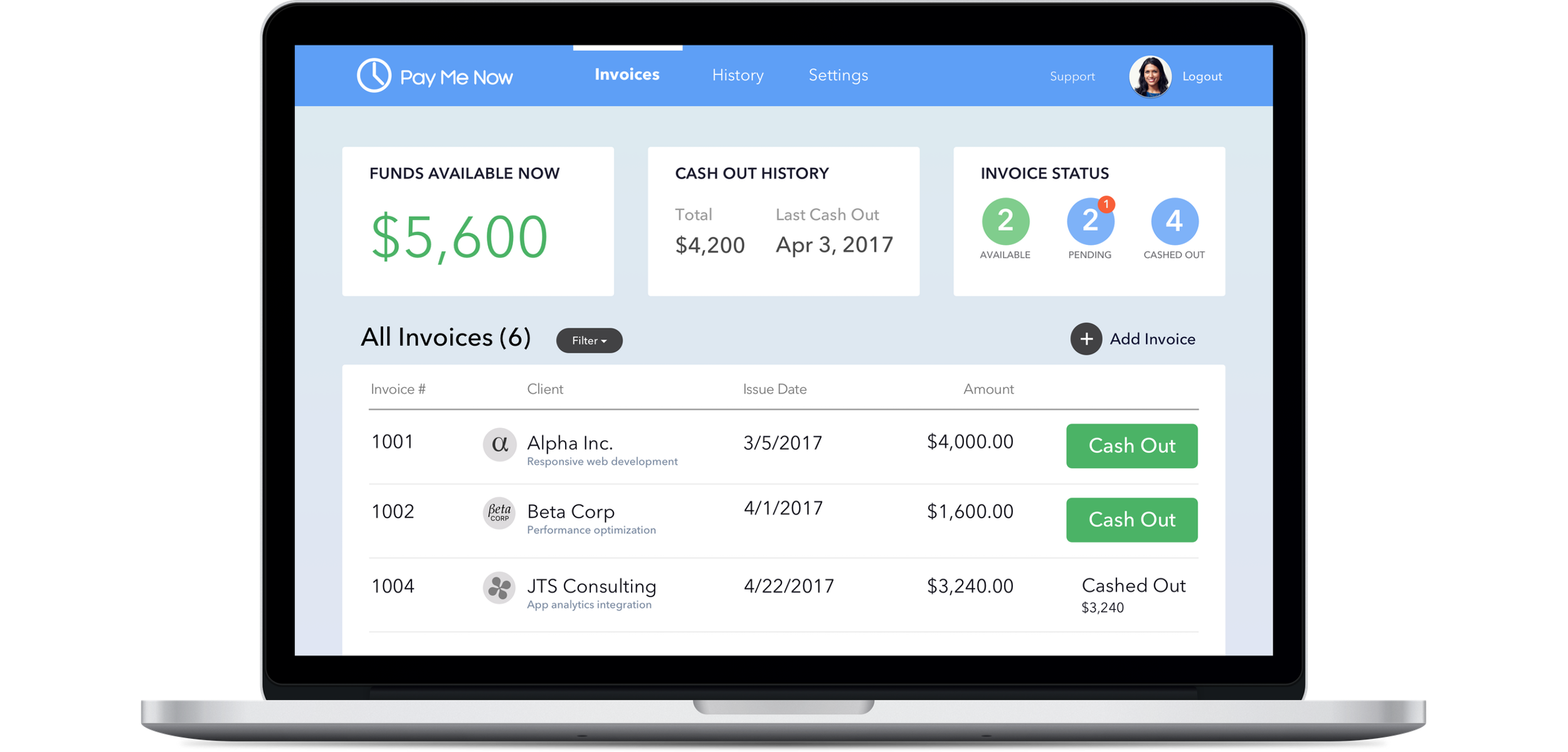 Desktop Medium Fidelity Dashboard