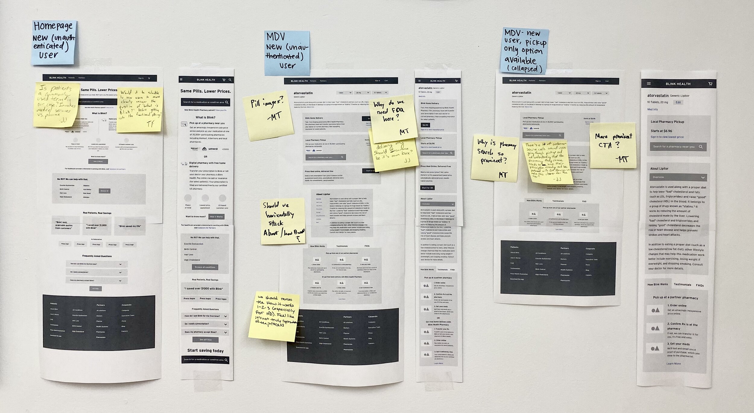 Getting Feedback on Initial Wireframes