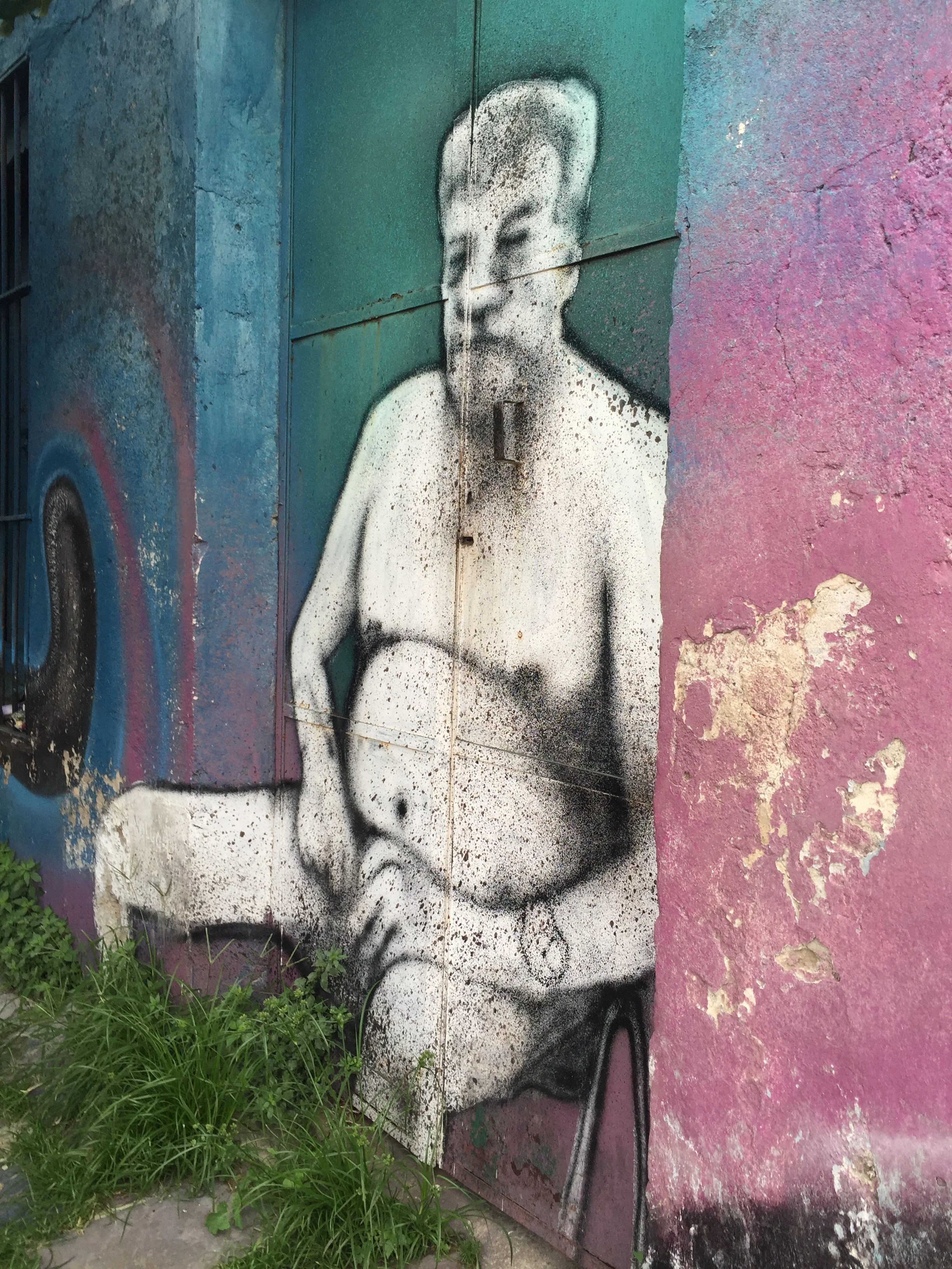 image: Old person in the Barracas, Buenos Aires, 2017. The Barracas area used to house a slave quarter among other things.