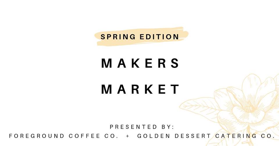 Foreground Coffee Co. and Golden Dessert Catering Co. are thrilled to be hosting a SPRING EDITION MAKERS MARKET. Spend a day with us eating delicious treats, sipping great coffee, and shopping some of your favourite local and creative vendors! *FREE ENTRY* // A full espresso bar service from us at Foreground Coffee Company + beautiful desserts from us at Golden: A Dessert Catering Company //