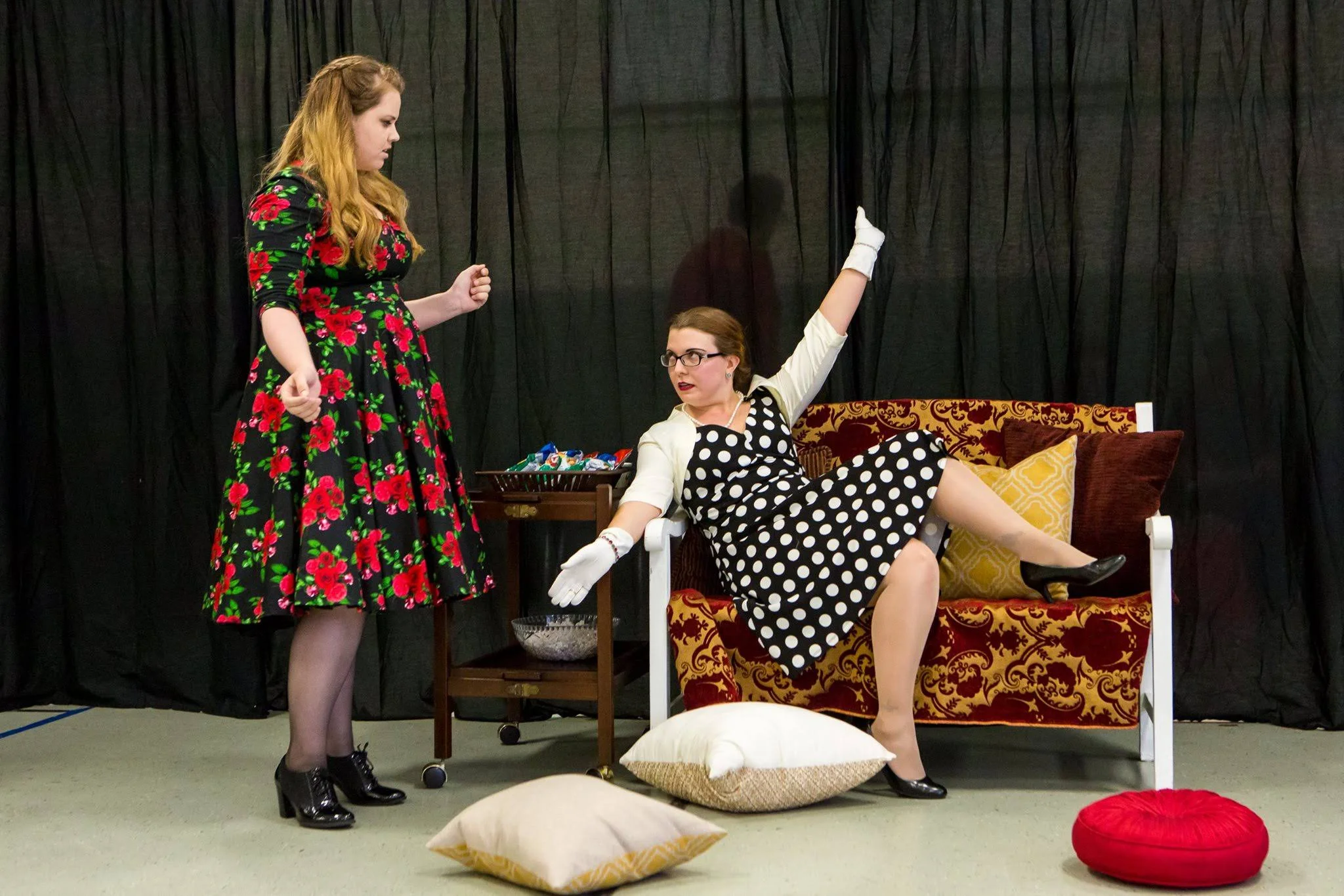 She Stoops to Conquer. Photo by David Harback of Harback Photography.