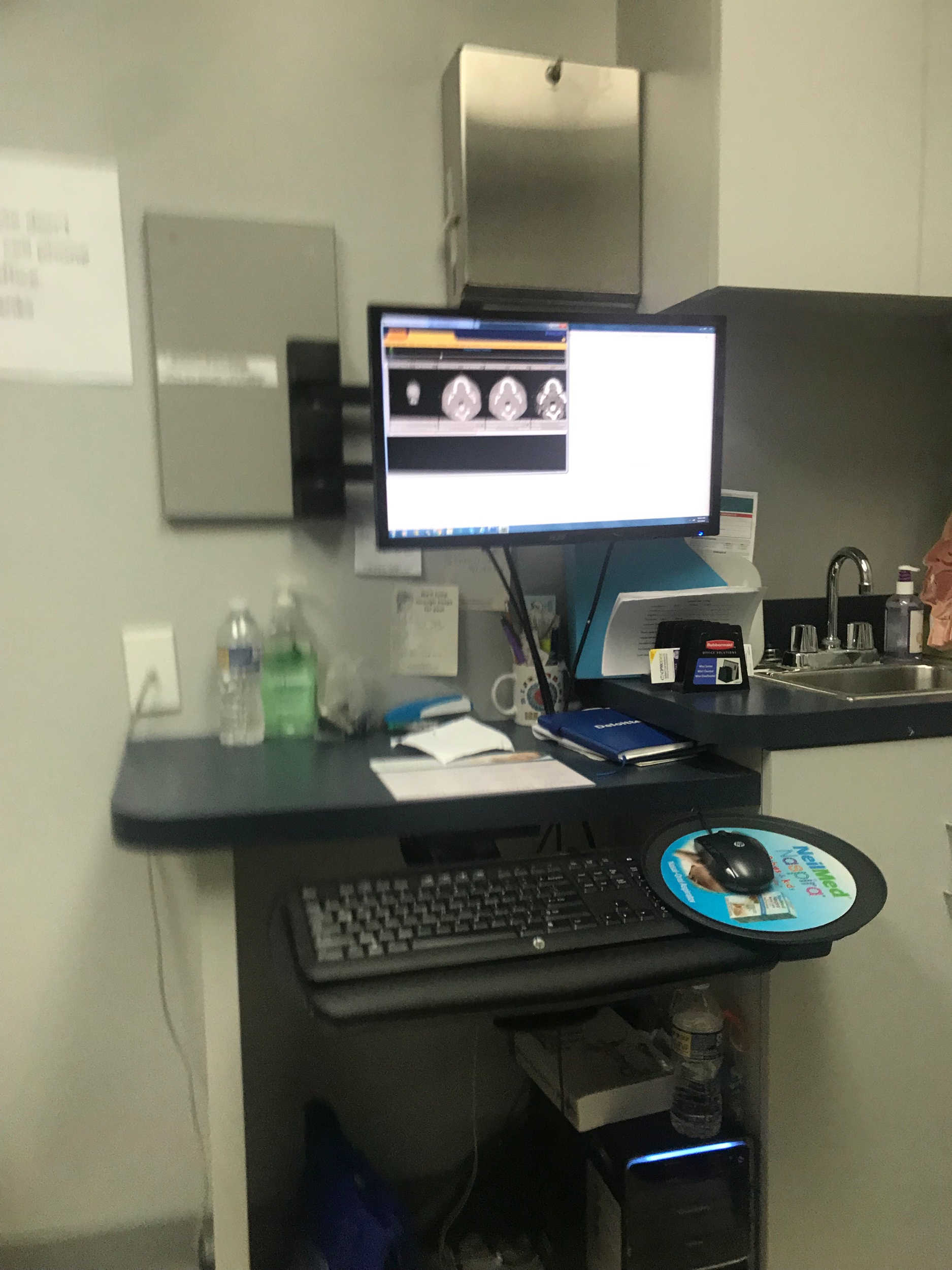 This picture of my head CT results is blurry because I was trying to take it without being too obvious, but it’s the only pic I have documenting this whole diagnosis experience so, here it is.