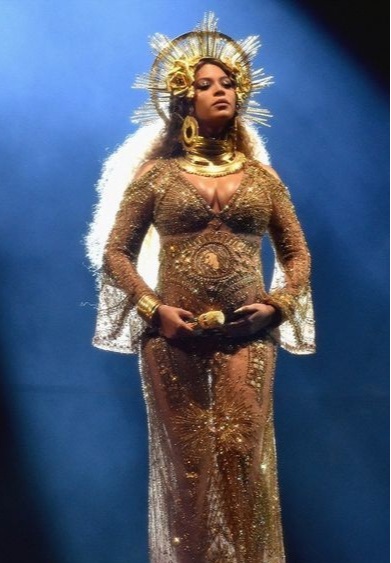 Beyonce at the 2017 Grammys (Getty Images for NARAS)