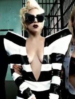 Lady Gaga in her music video for “Telephone”