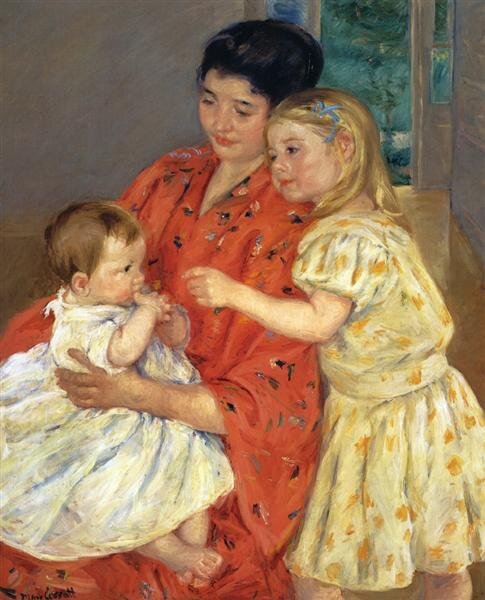 mother-and-sara-admiring-the-baby-1901.jpg