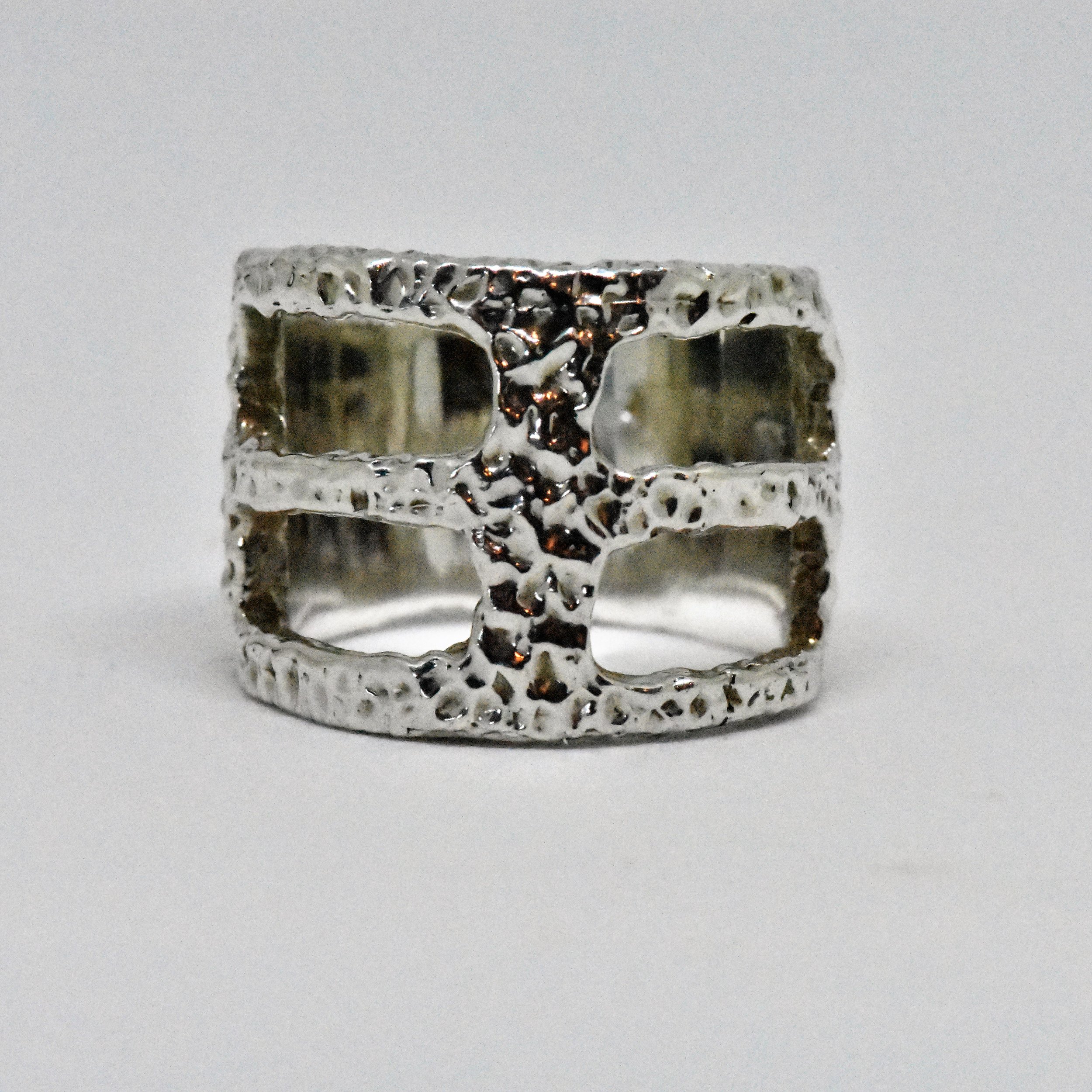 Sterling Silver Organic Open Work Ring
