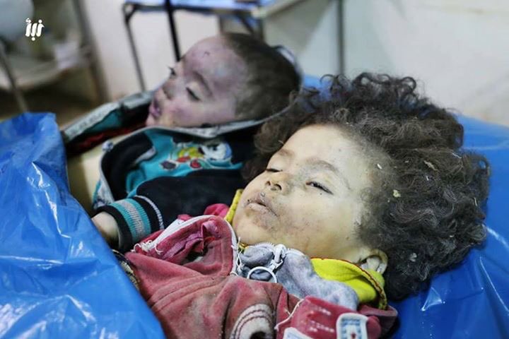  December 10th, 2016. Two dead children, after an airstrike. &nbsp;They were under 5 years old. 