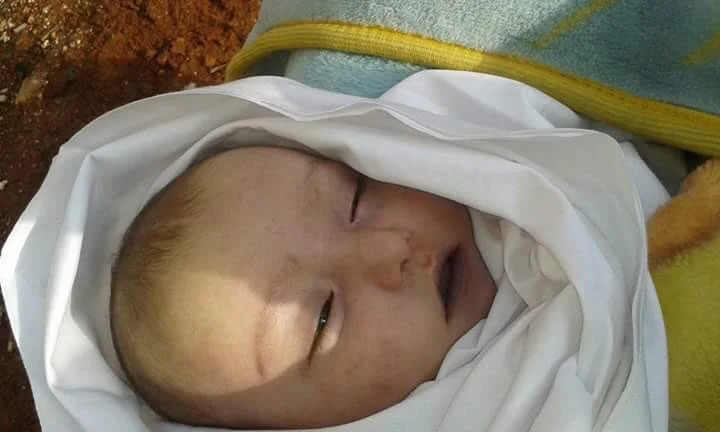 Ibrahim Ma'youf, a 4 month old, died of hypothermia during the conflict.