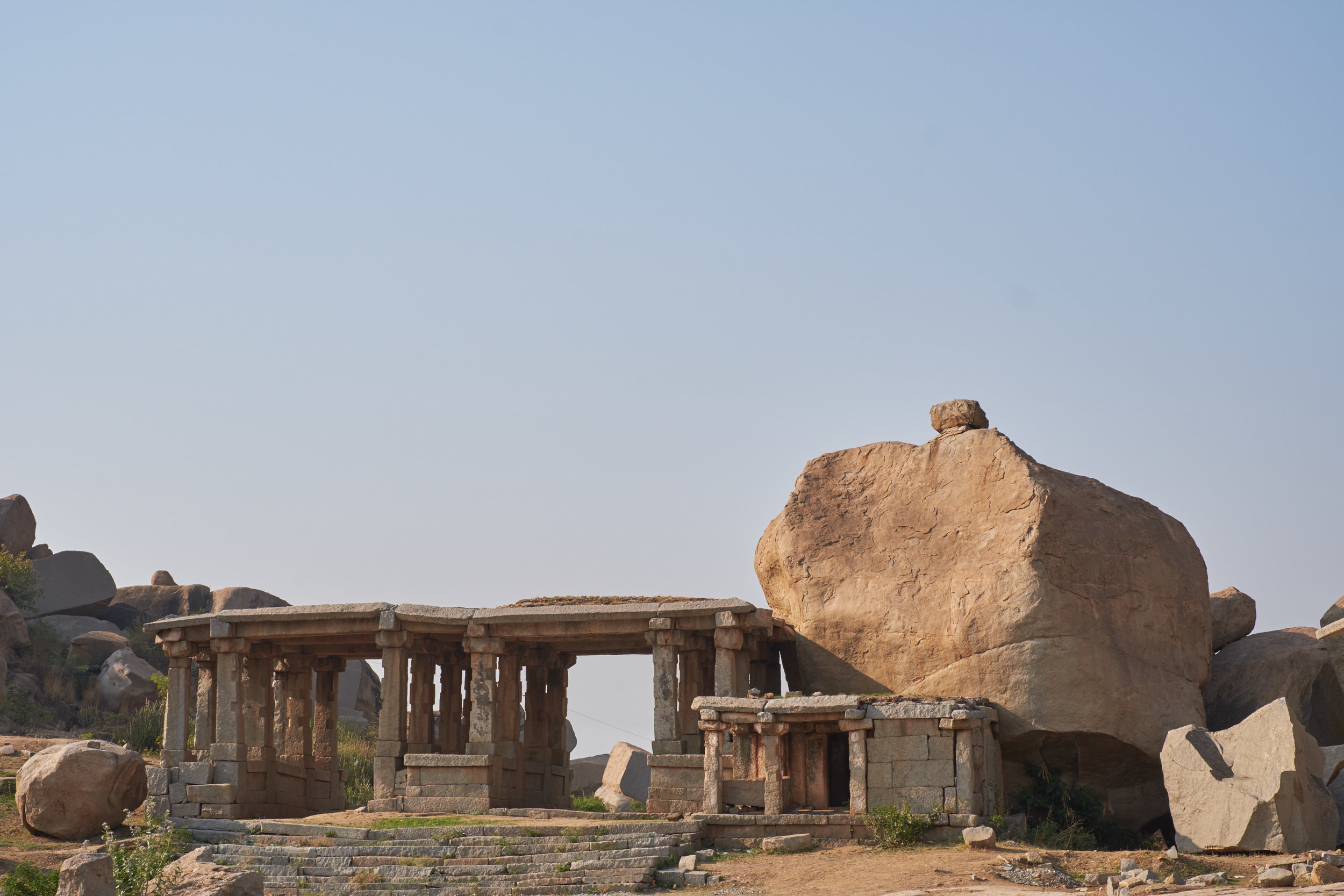 The original gates to the village. Hampi