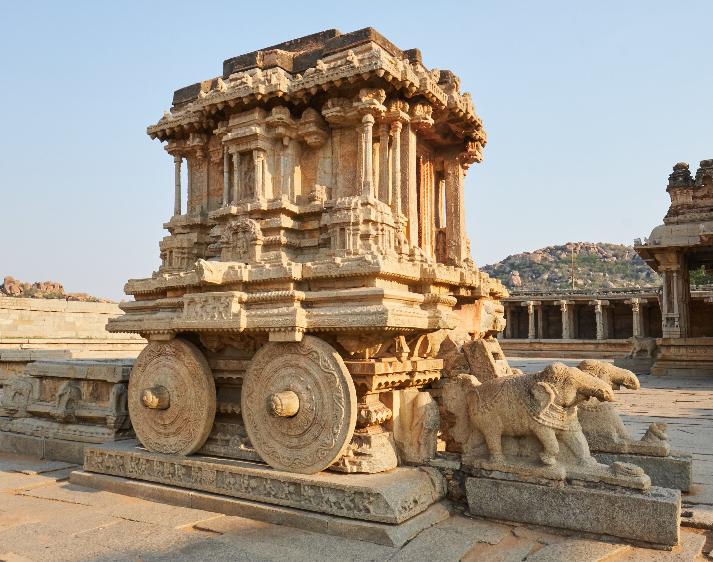 The stone car. Hampi