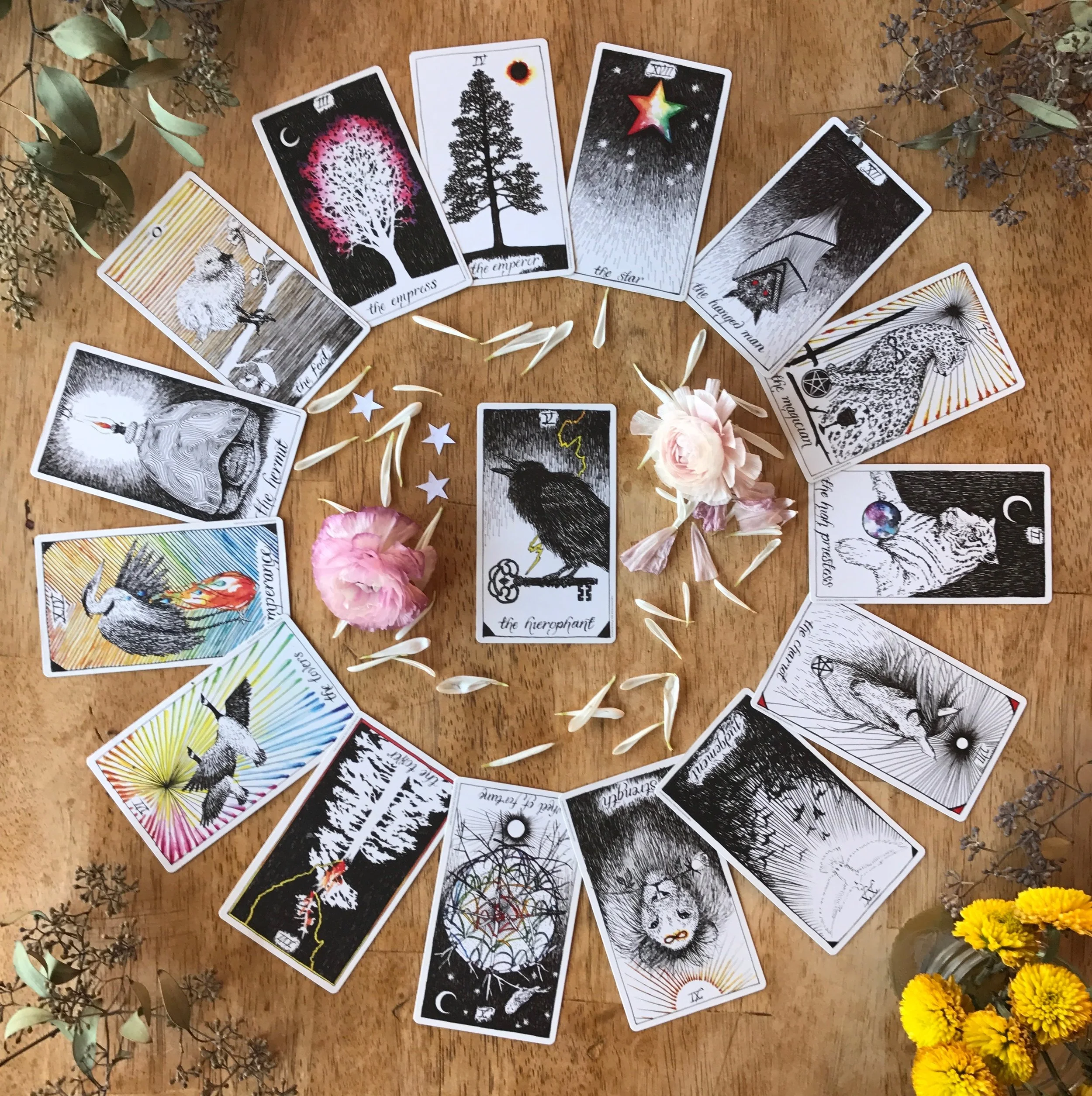 Wheel of the Year 2018 (12-13 Tarot Cards + Oracle Cards)